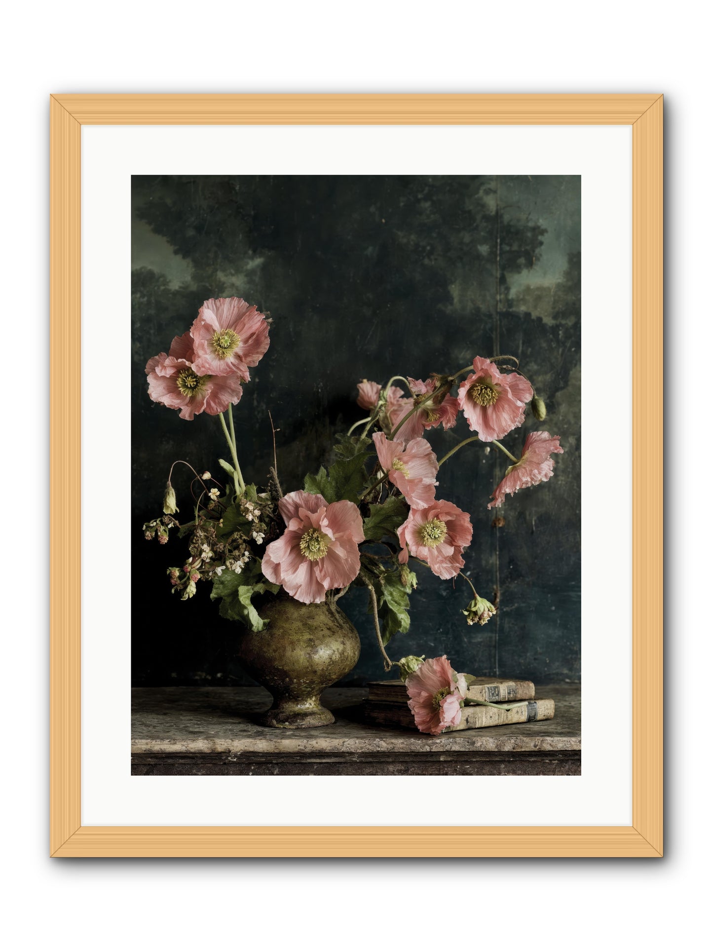 Nectar field -- Framed Print - Natural 18x24