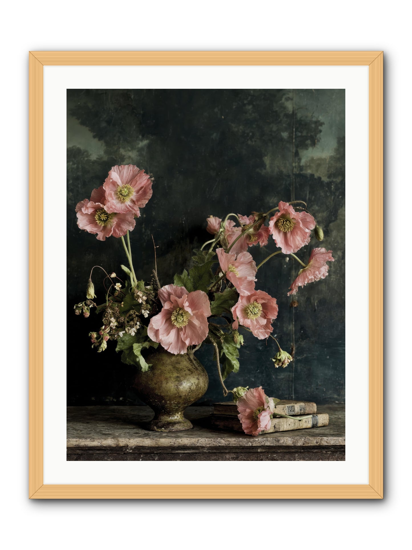 Nectar field -- Framed Print - Natural 24x32