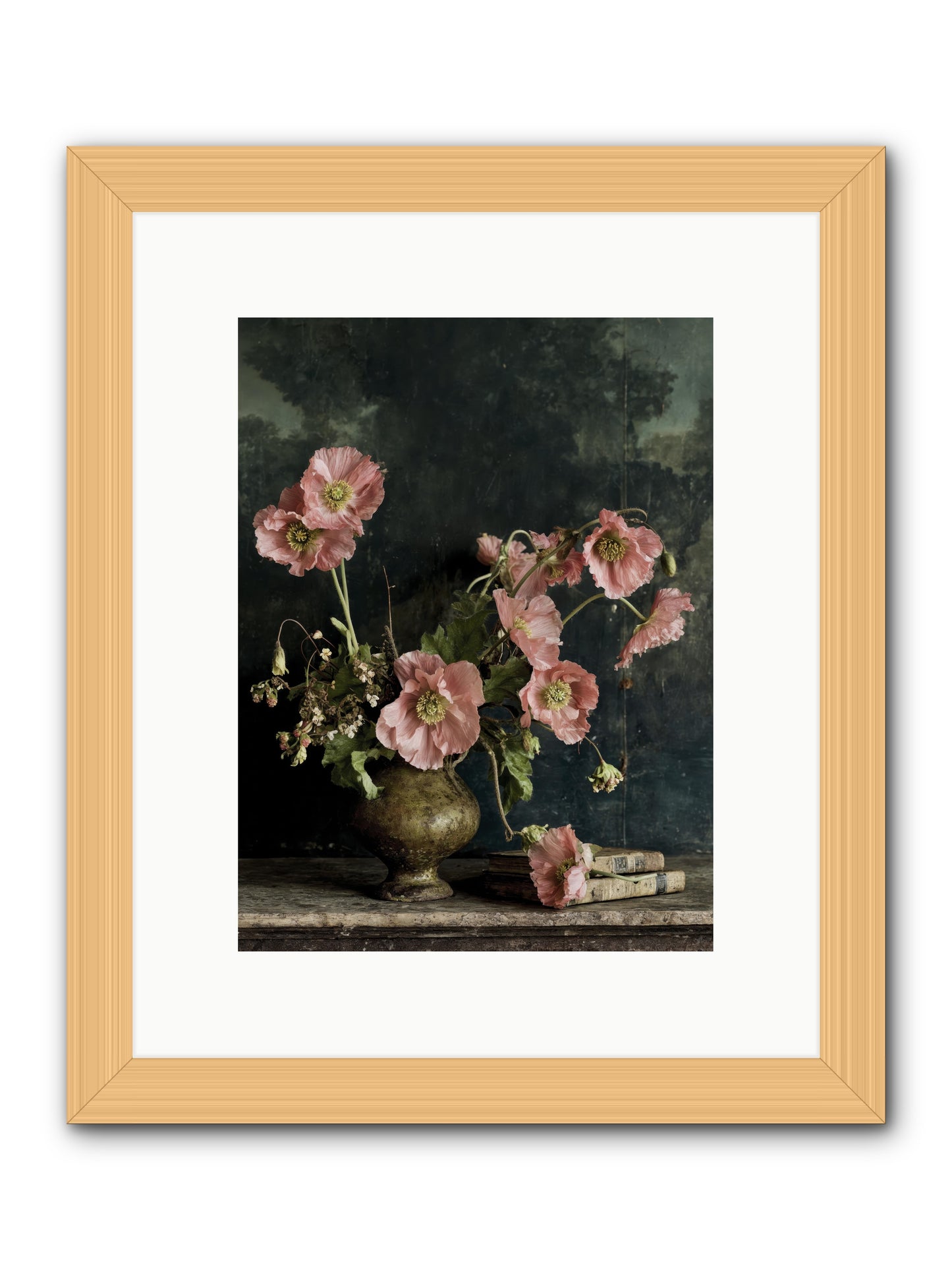 Nectar field -- Framed Print - Natural 9x12