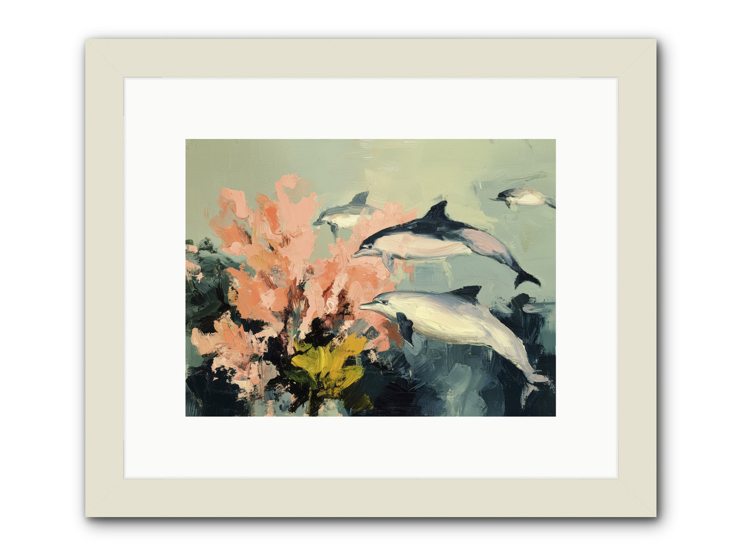 Neptune's Cabinet -- Framed Print - White 12x9
