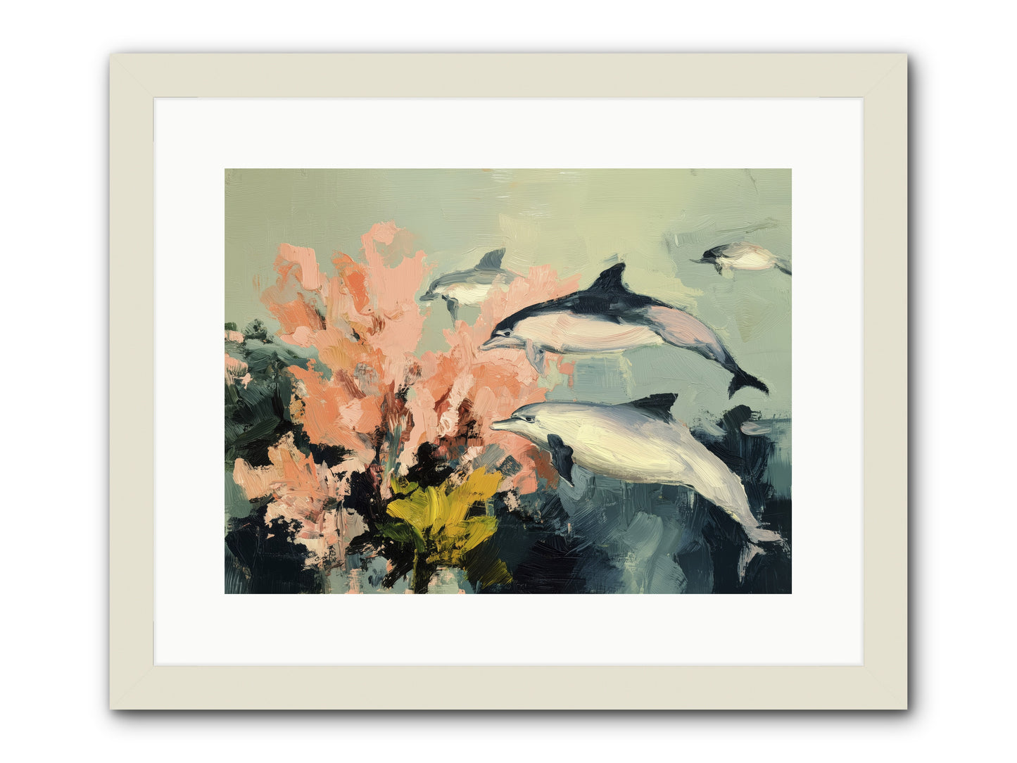 Neptune's Cabinet -- Framed Print - White 16x12