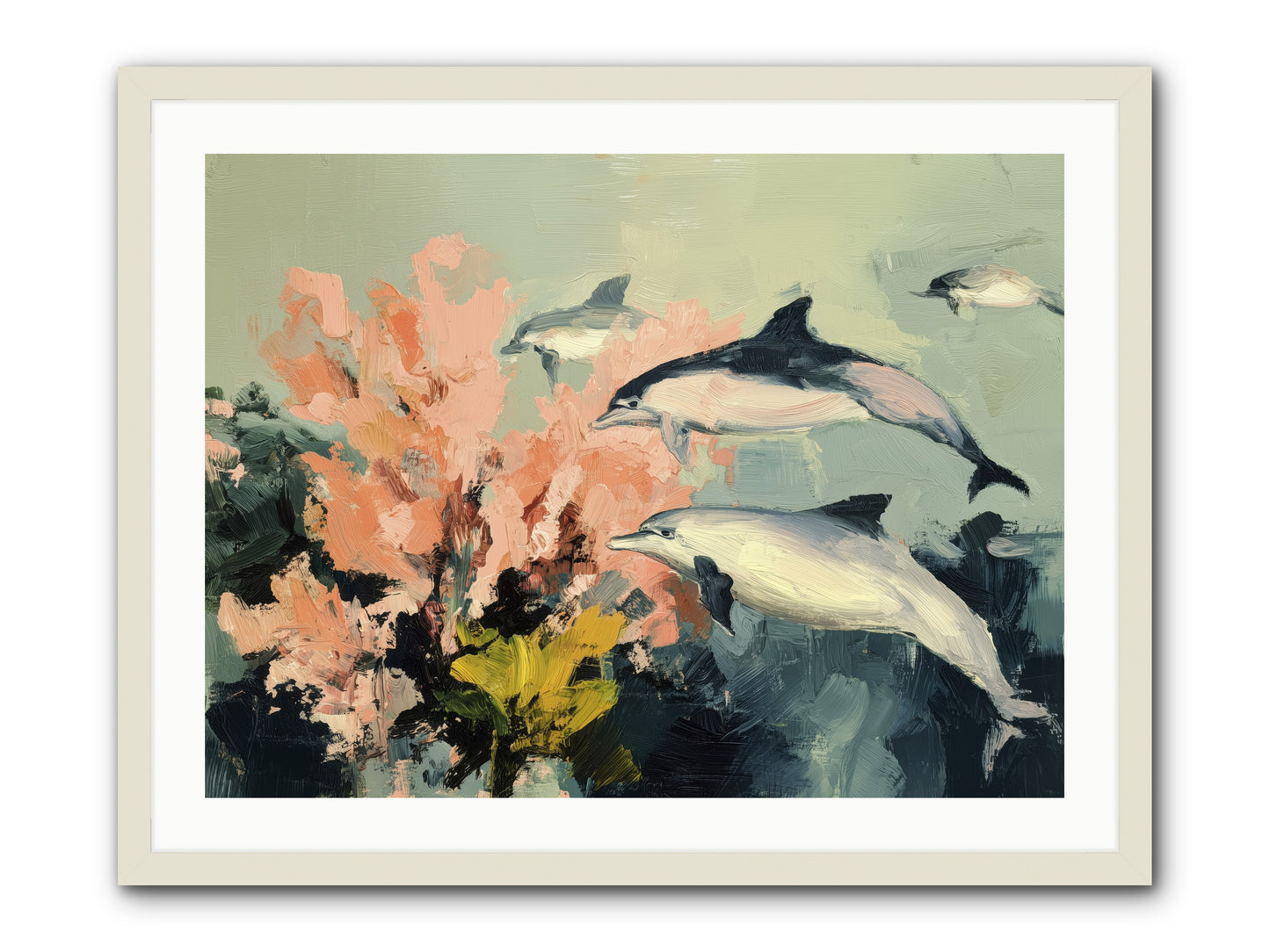 Neptune's Cabinet -- Framed Print - White 32x24