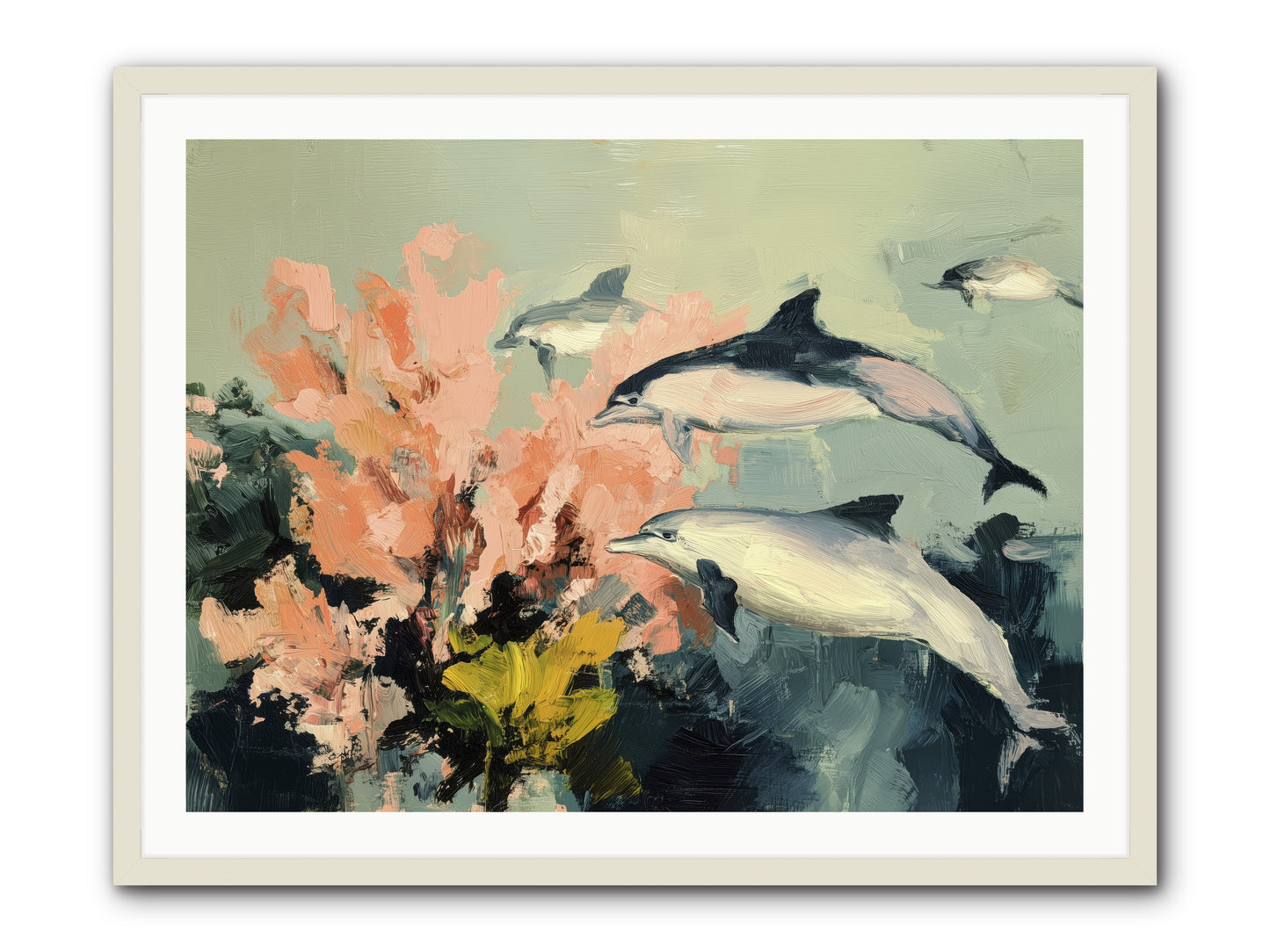 Neptune's Cabinet -- Framed Print - White 40x30