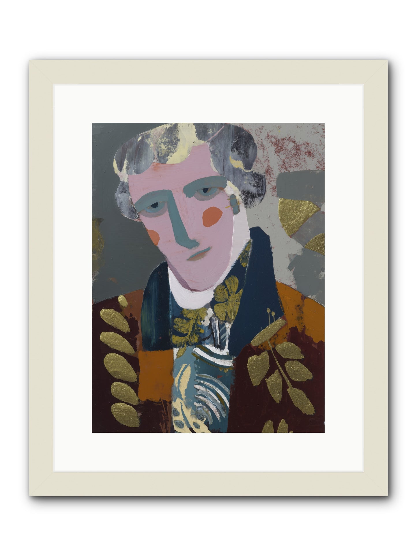 Neptune's Confidant -- Framed Print - White 12x16