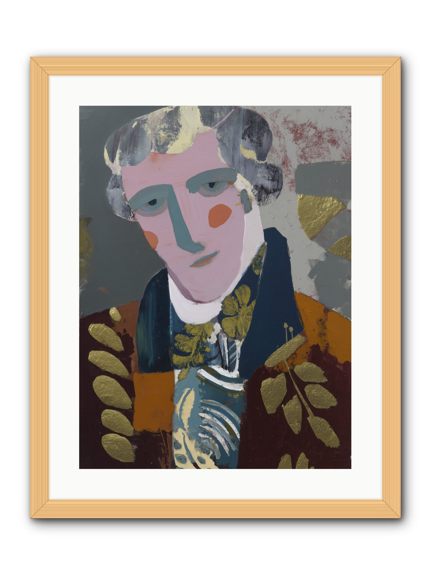 Neptune's Confidant -- Framed Print - Natural 18x24