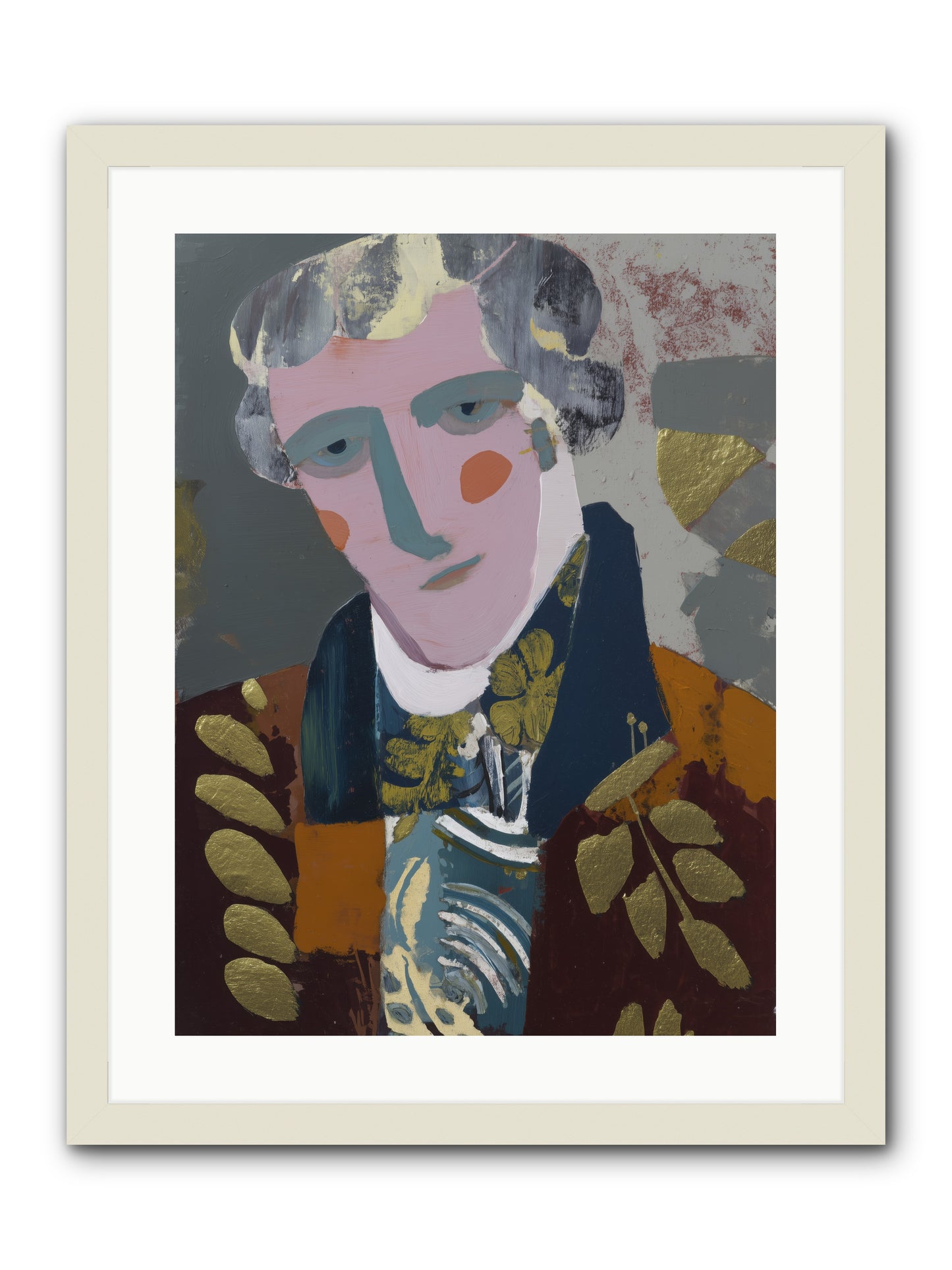 Neptune's Confidant -- Framed Print - White 18x24