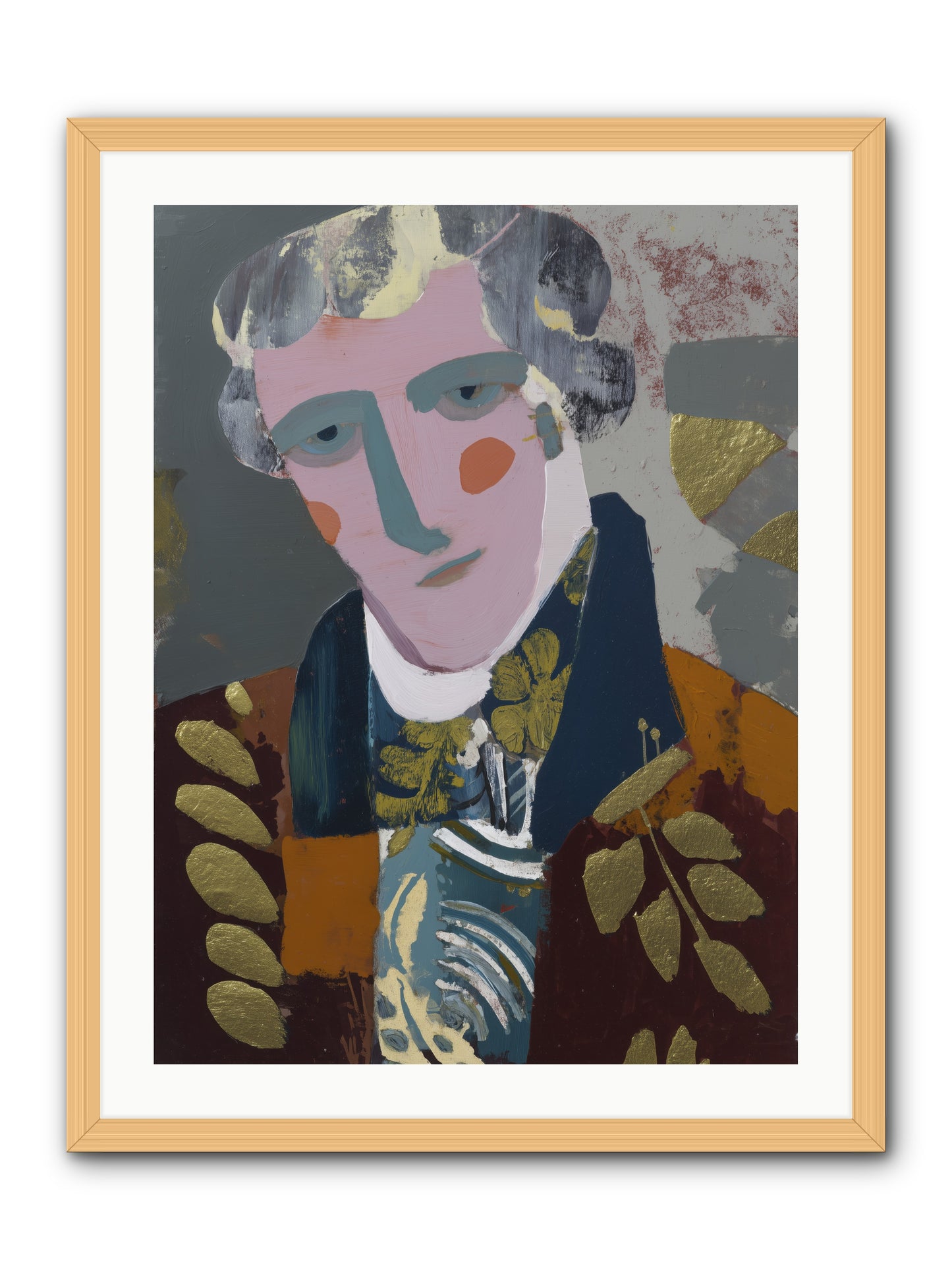 Neptune's Confidant -- Framed Print - Natural 24x32