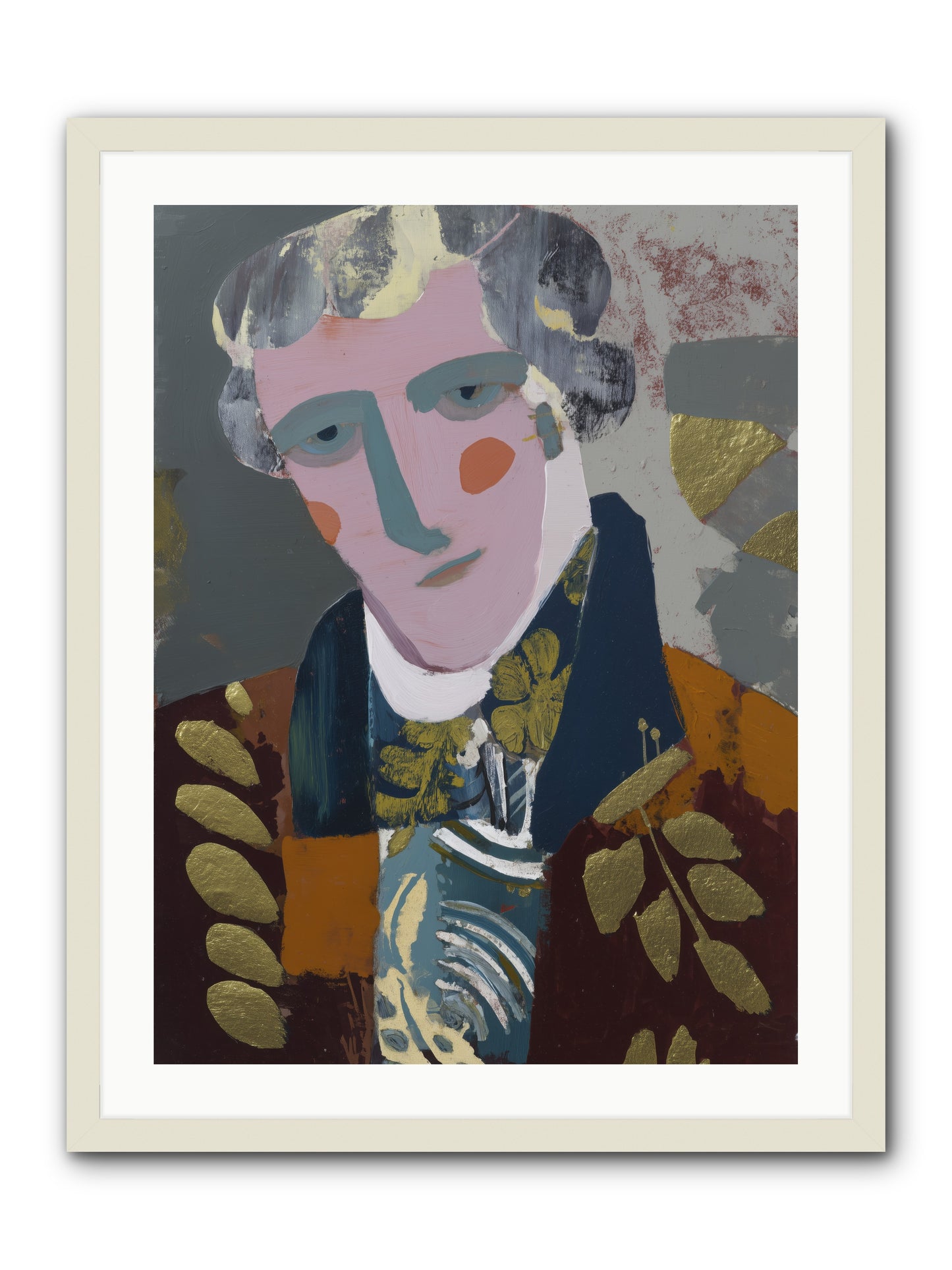 Neptune's Confidant -- Framed Print - White 24x32