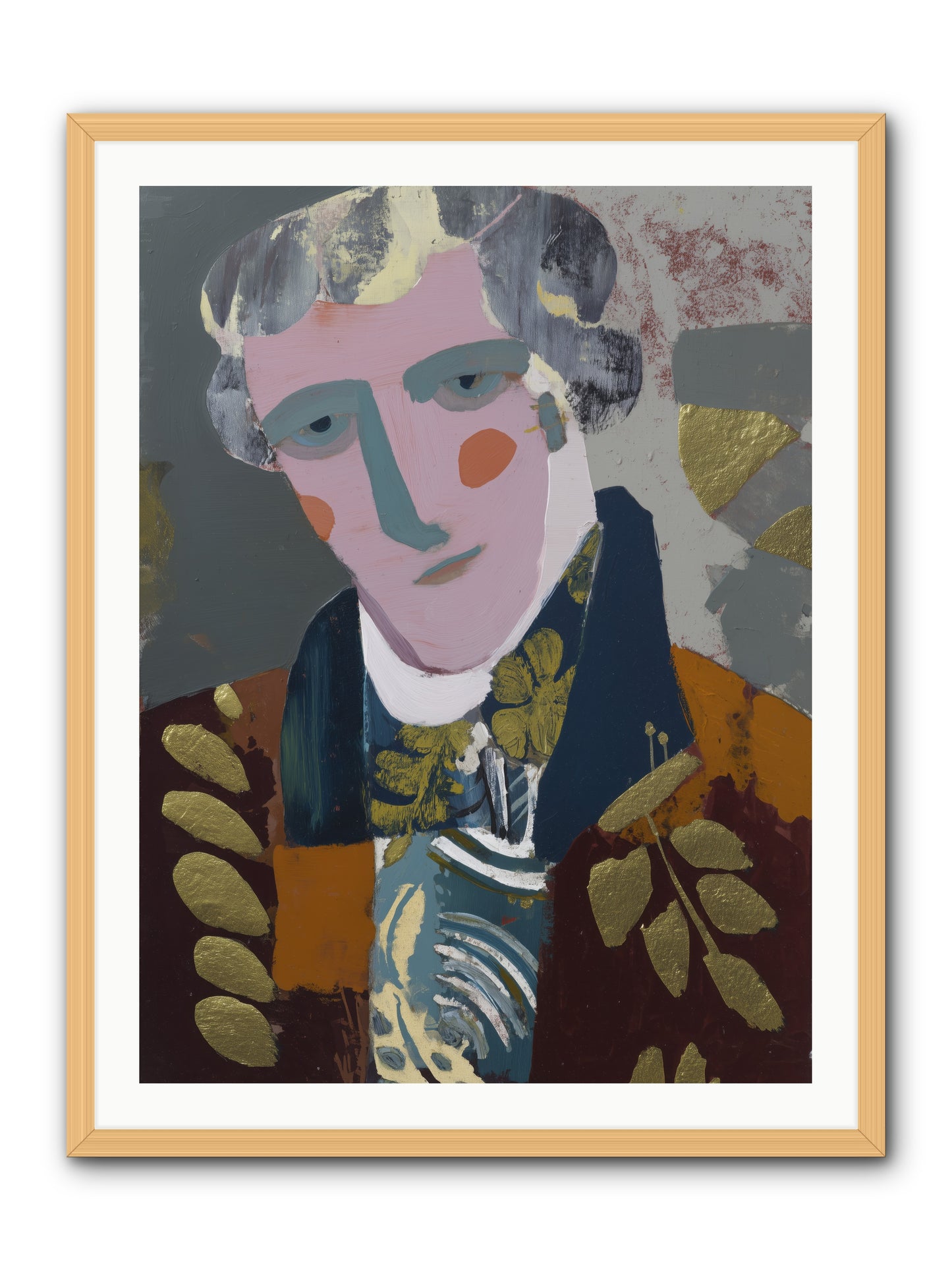 Neptune's Confidant -- Framed Print - Natural 30x40