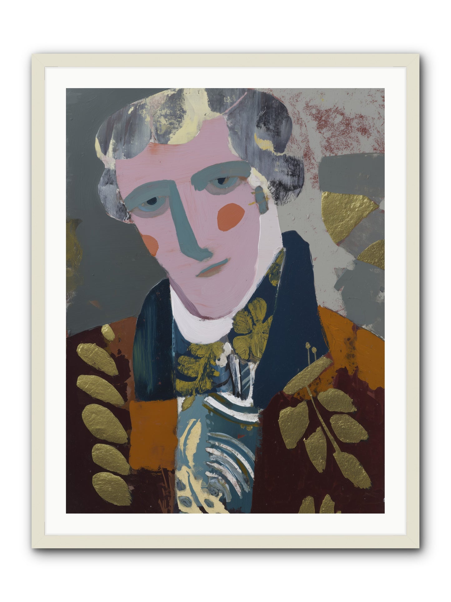 Neptune's Confidant -- Framed Print - White 30x40