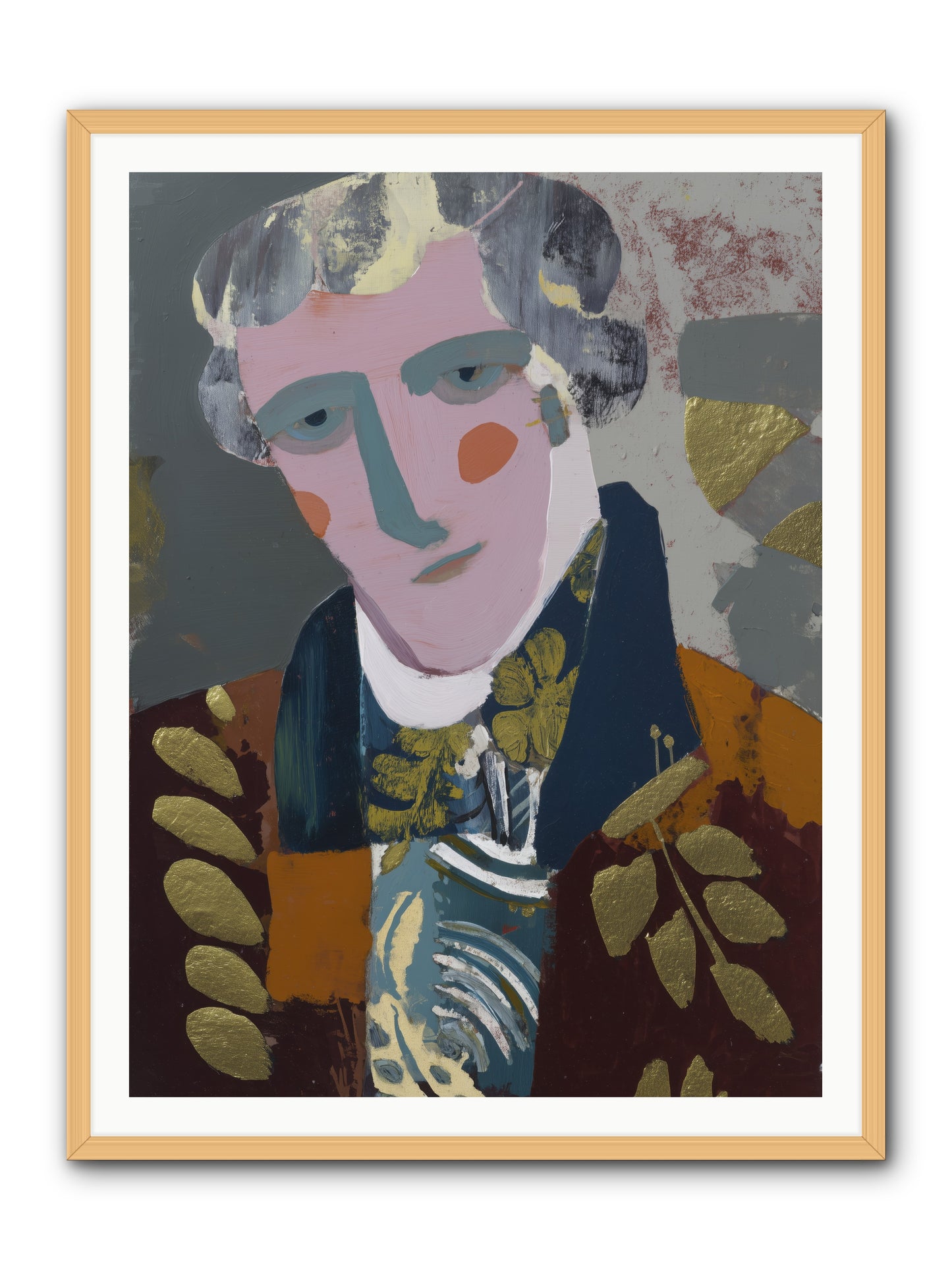 Neptune's Confidant -- Framed Print - Natural 36x48