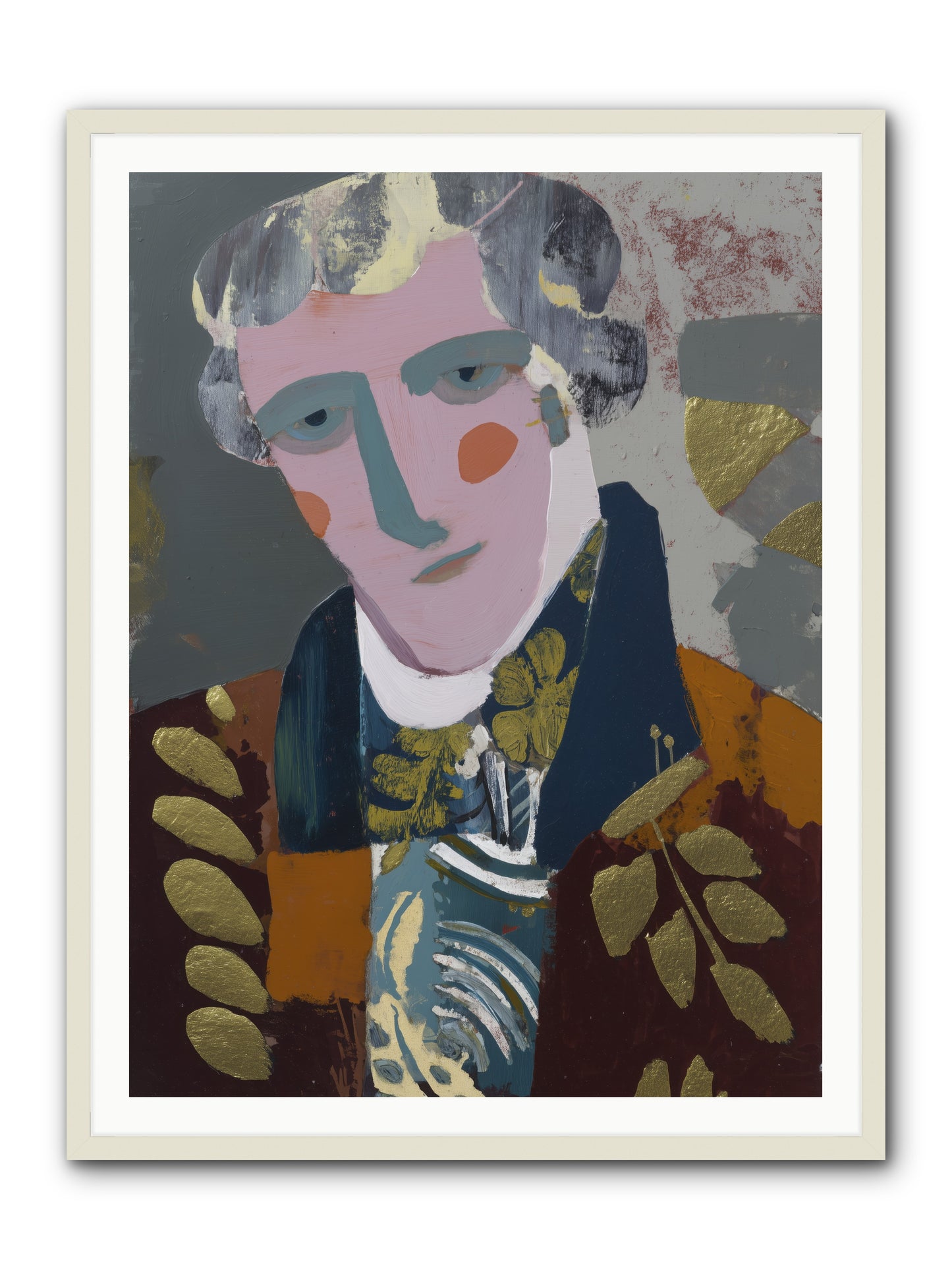 Neptune's Confidant -- Framed Print - White 36x48