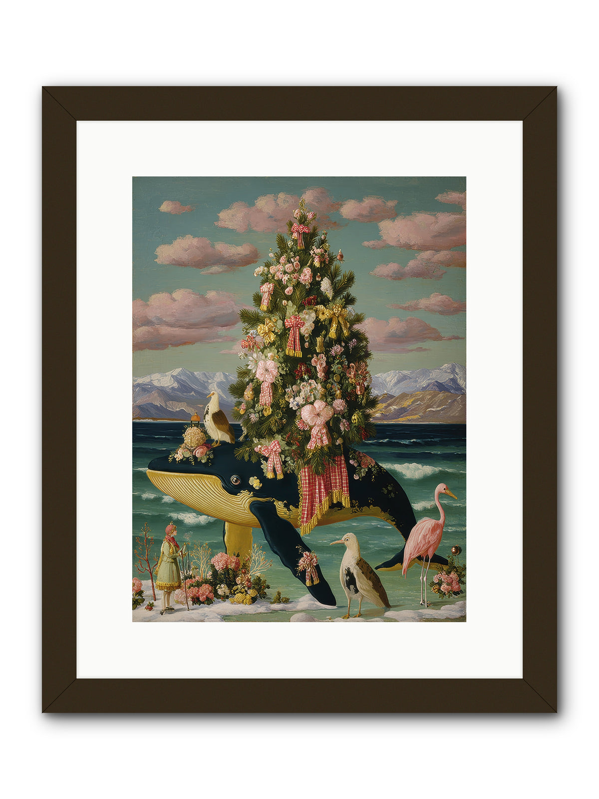 Neptune's Noble Fir -- Framed Print - Black 12x16
