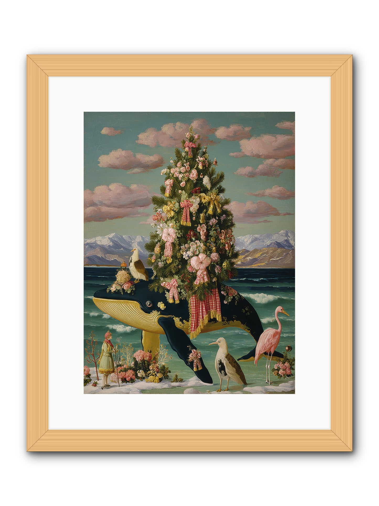 Neptune's Noble Fir -- Framed Print - Natural 12x16