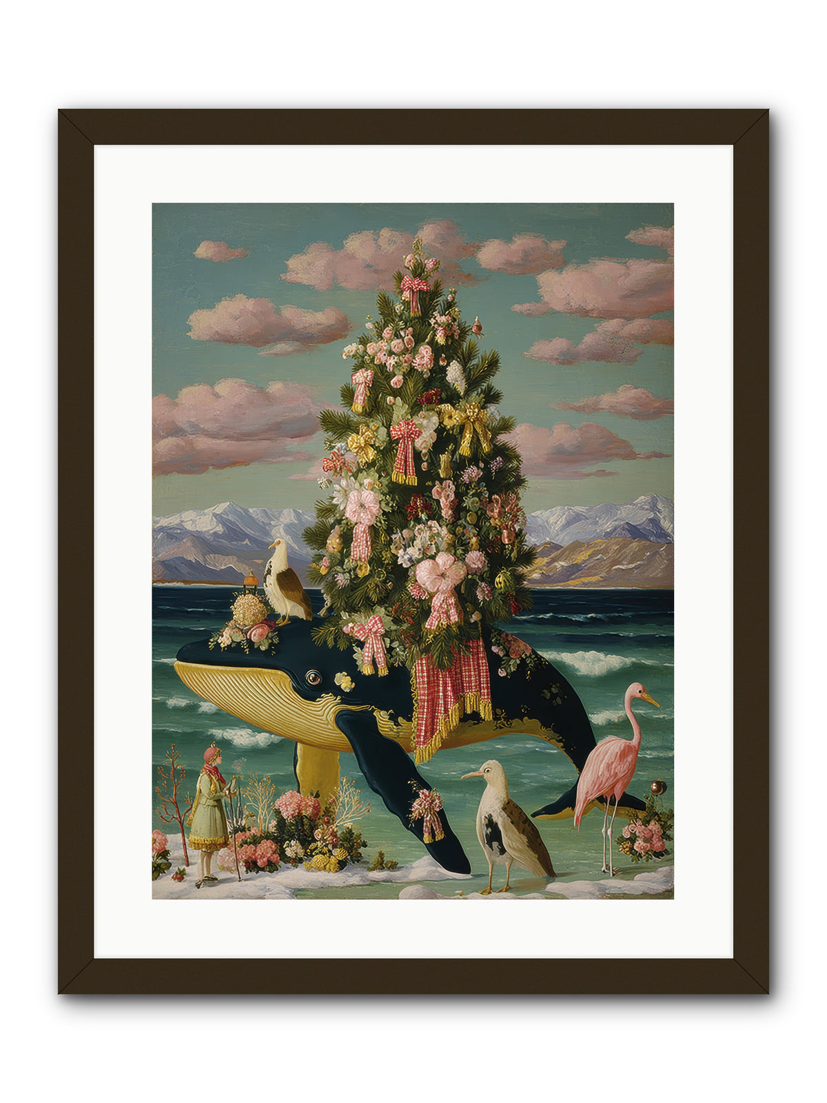 Neptune's Noble Fir -- Framed Print - Black 18x24