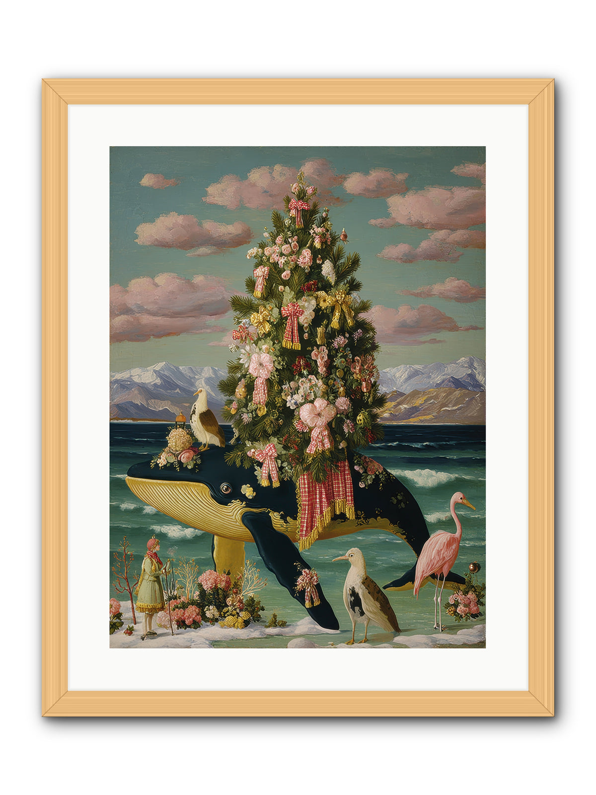 Neptune's Noble Fir -- Framed Print - Natural 18x24