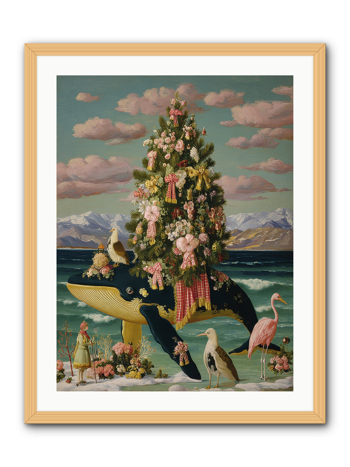 Neptune's Noble Fir -- Framed Print - Natural 24x32