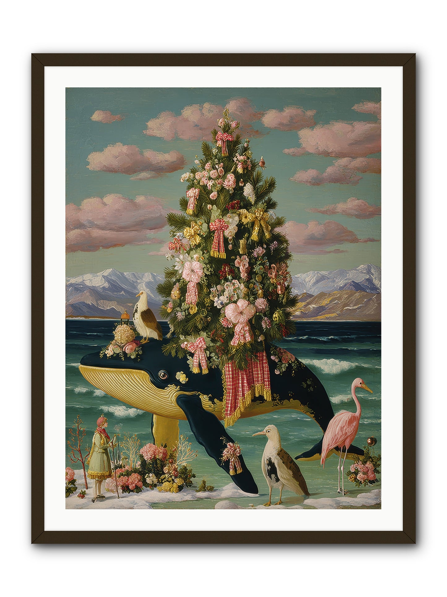 Neptune's Noble Fir -- Framed Print - Black 30x40