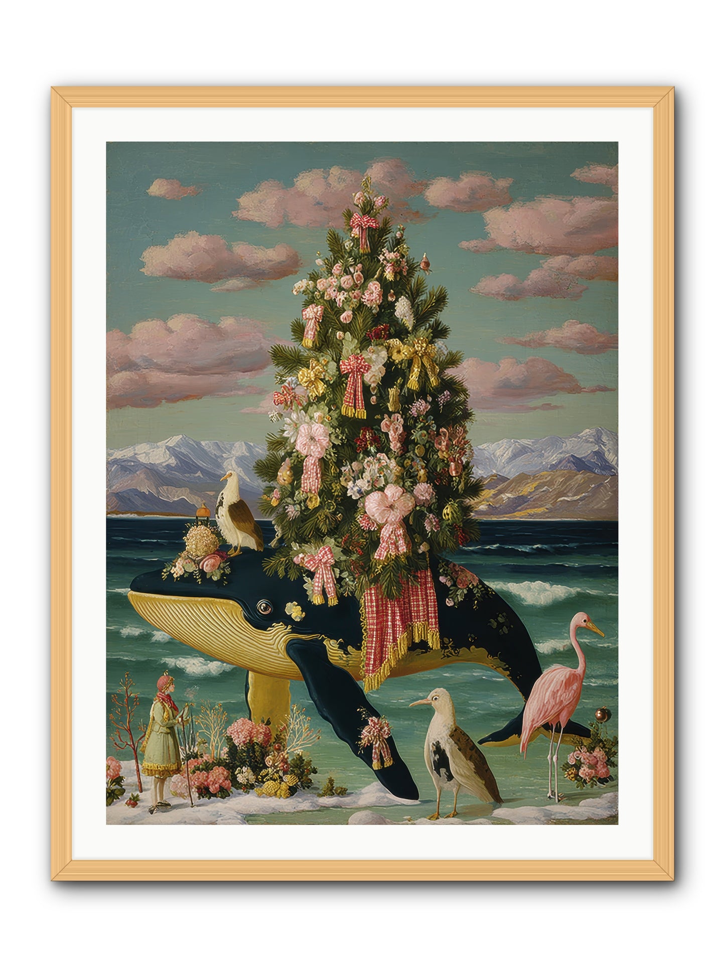 Neptune's Noble Fir -- Framed Print - Natural 30x40