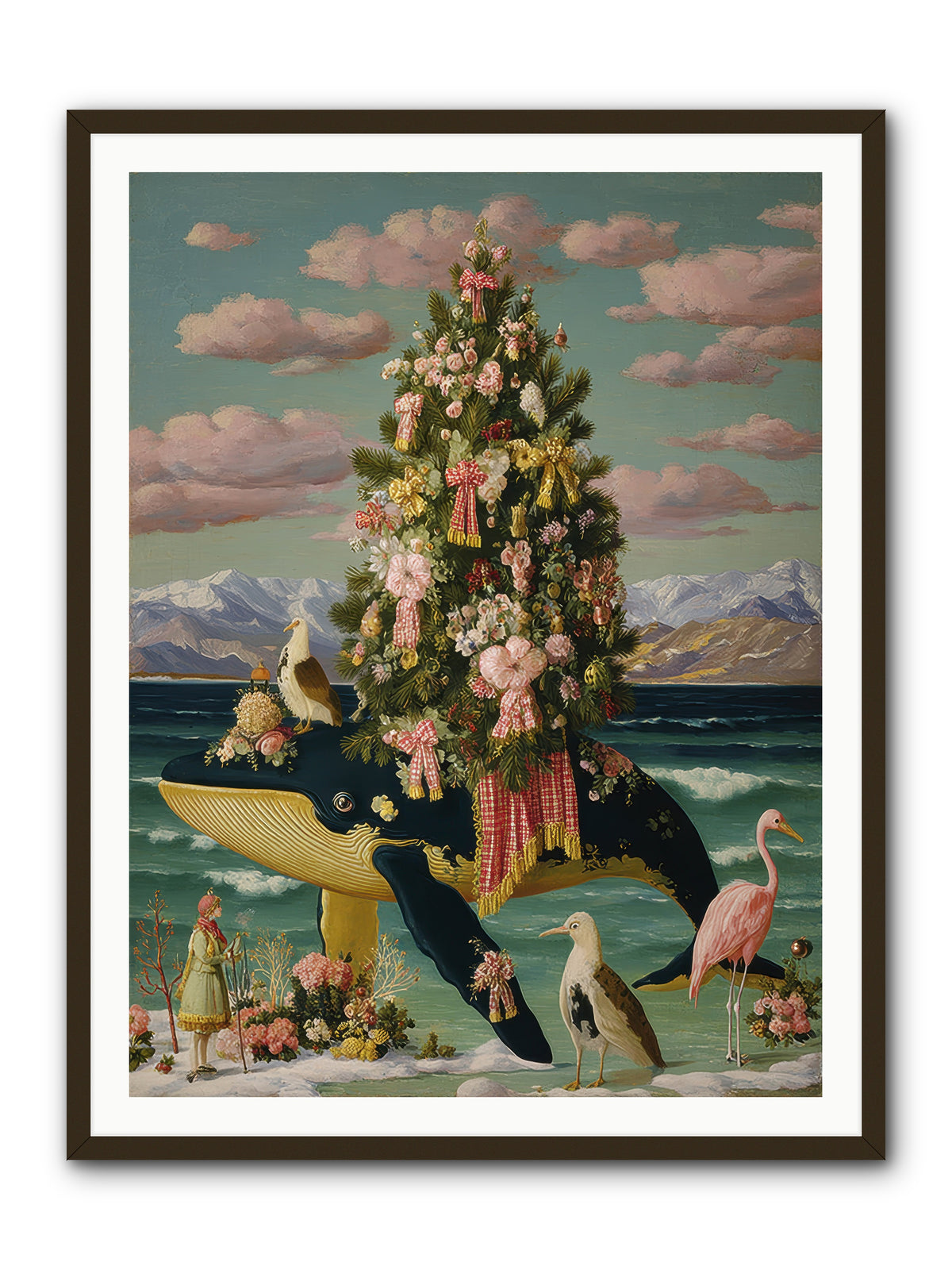 Neptune's Noble Fir -- Framed Print - Black 36x48