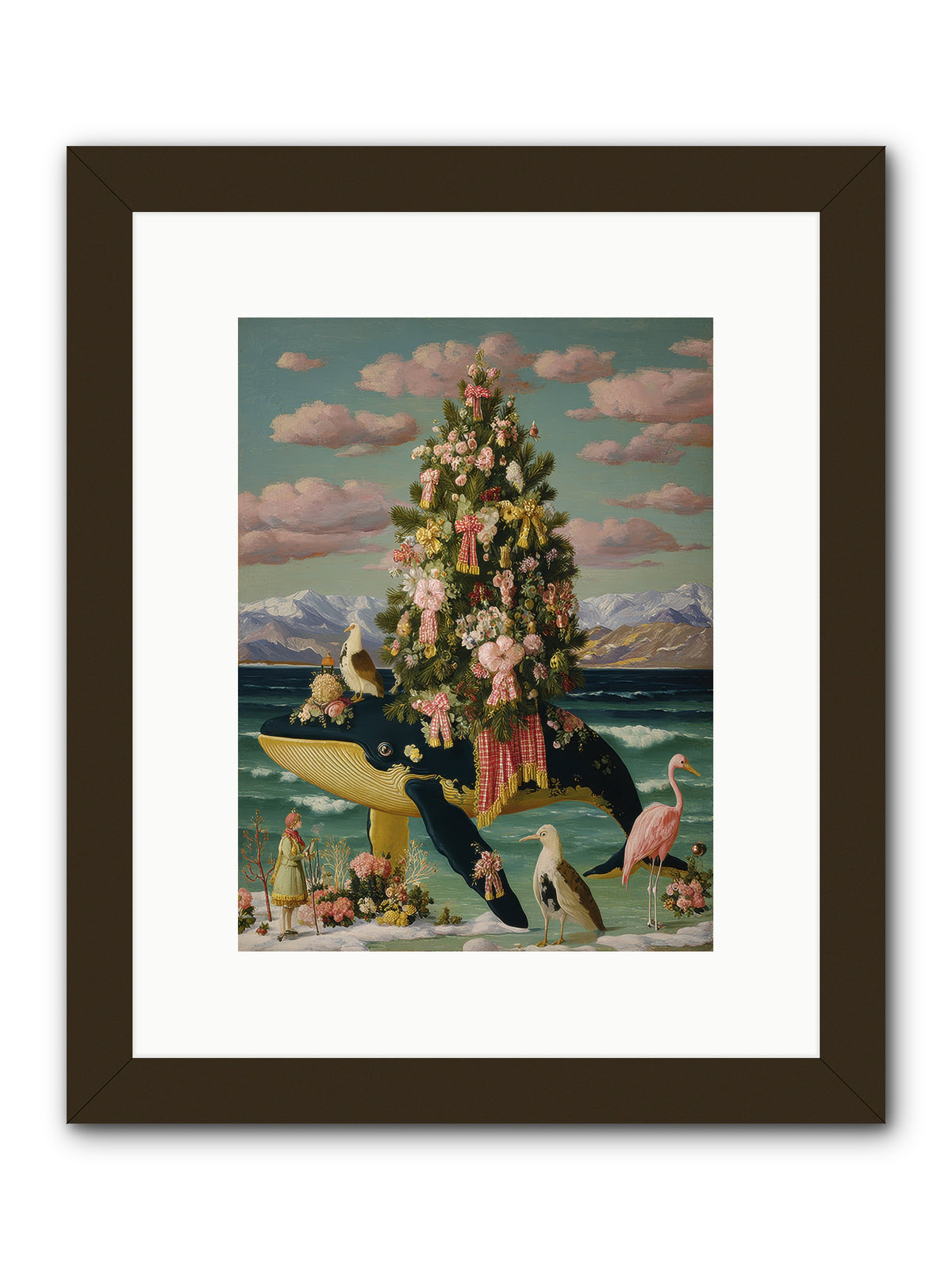 Neptune's Noble Fir -- Framed Print - Black 9x12