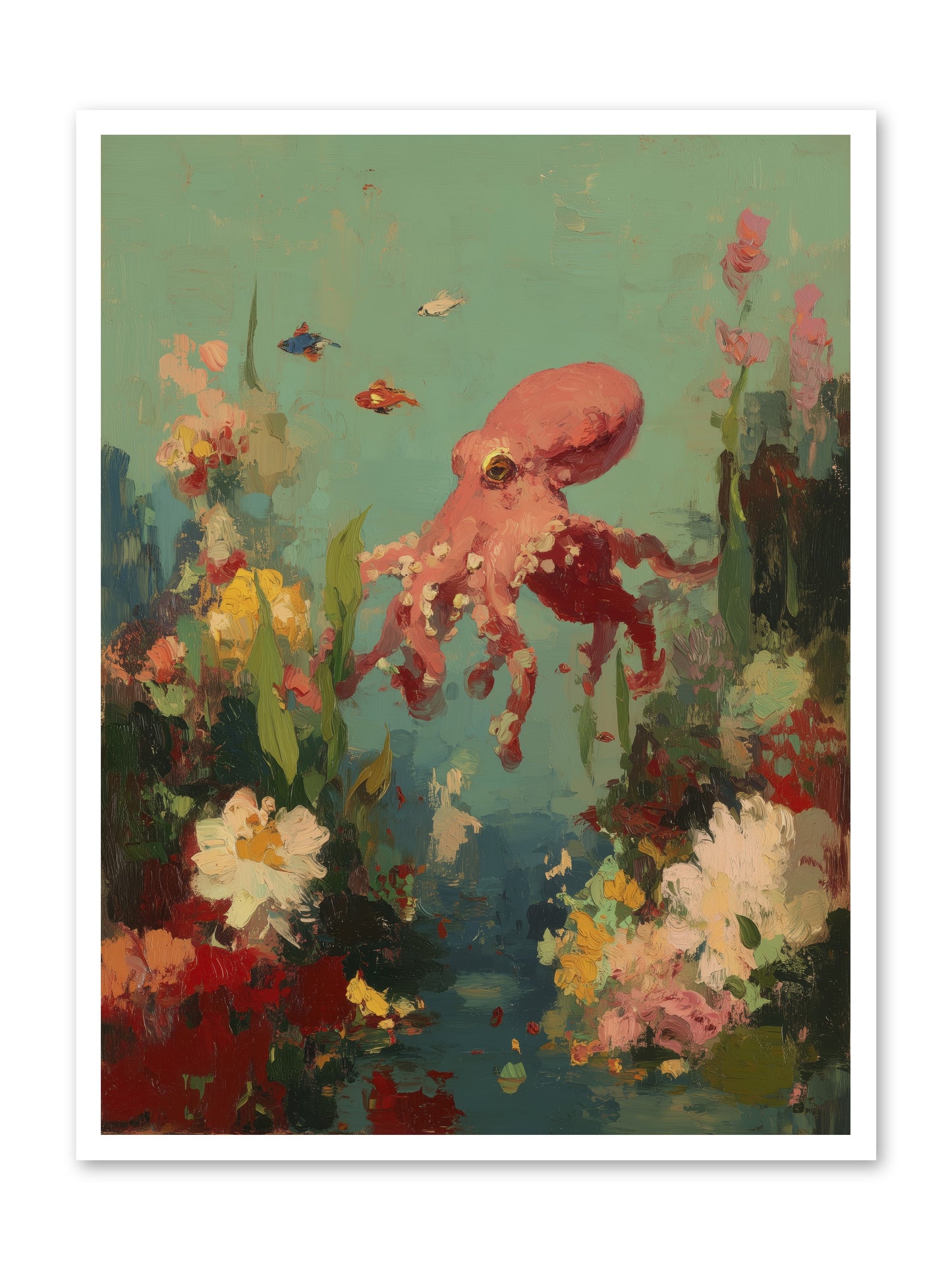 Neptune's Realm -- Loose Canvas Print 30x40