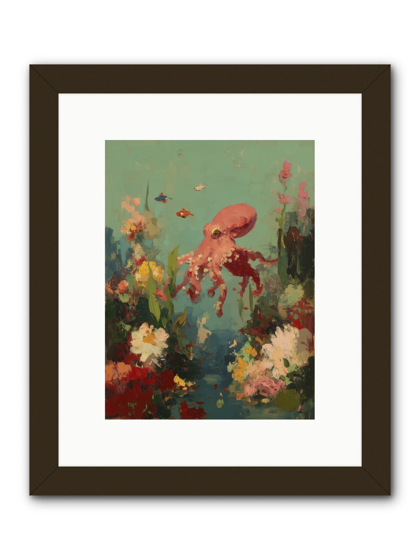 Neptune's Realm -- Framed Print - Black 9x12