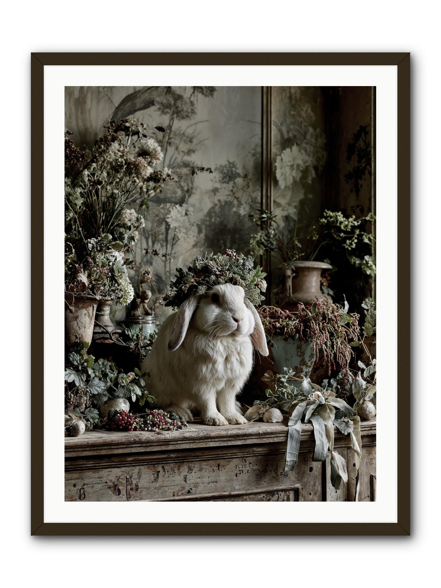 Nettia -- Framed Print - Black 30x40