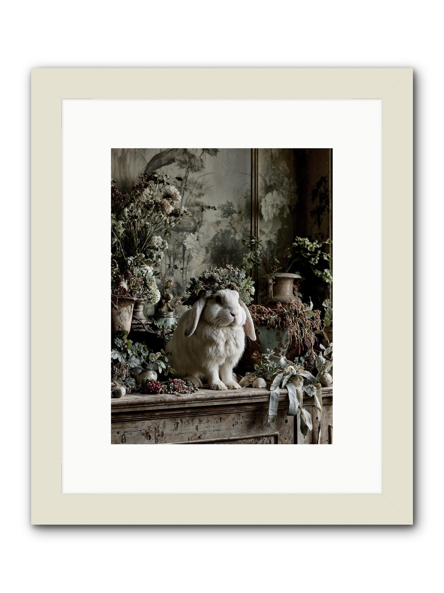 Nettia -- Framed Print - White 9x12