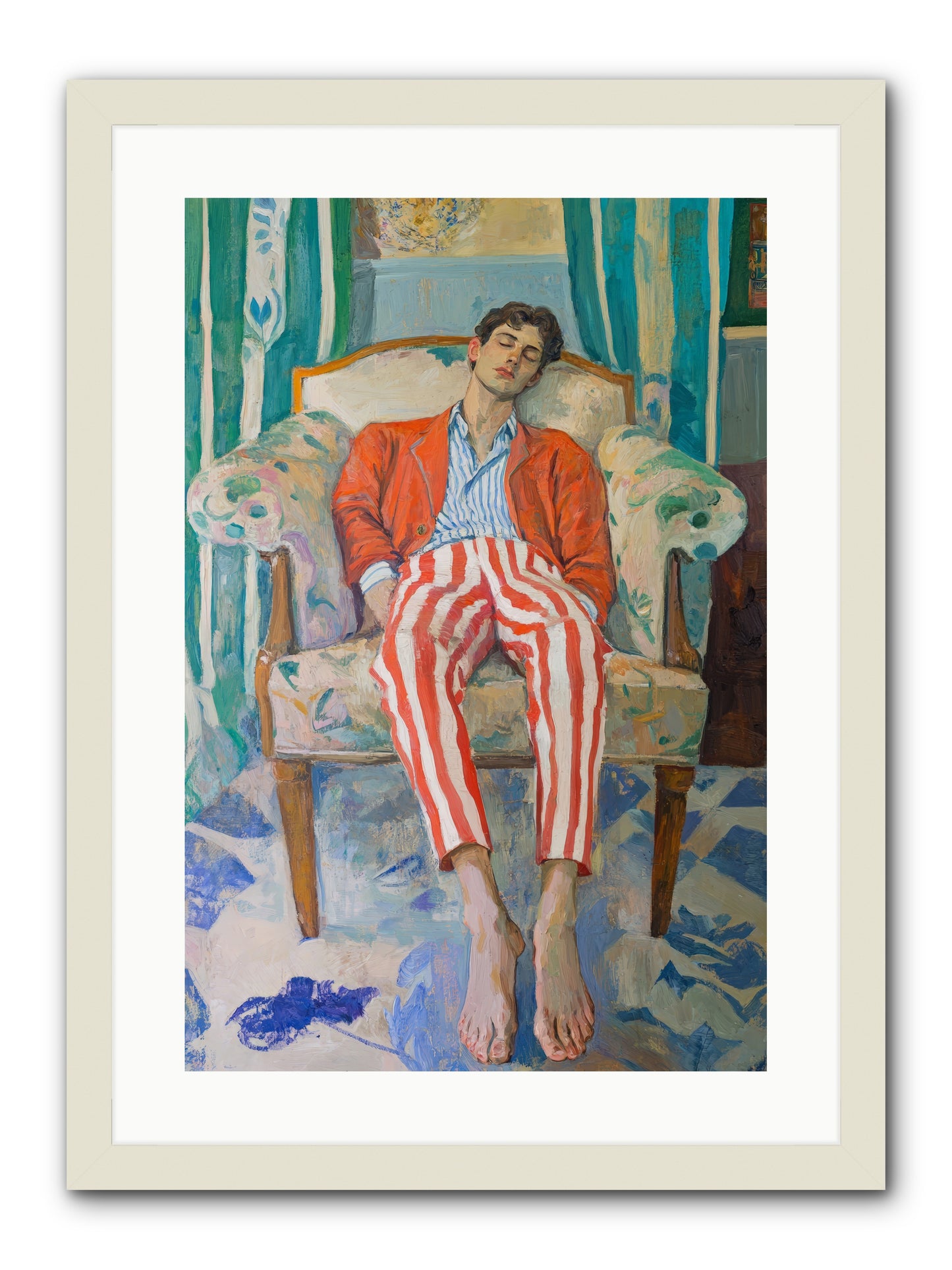 Never-Ending Weekend -- Framed Print - White 16x24