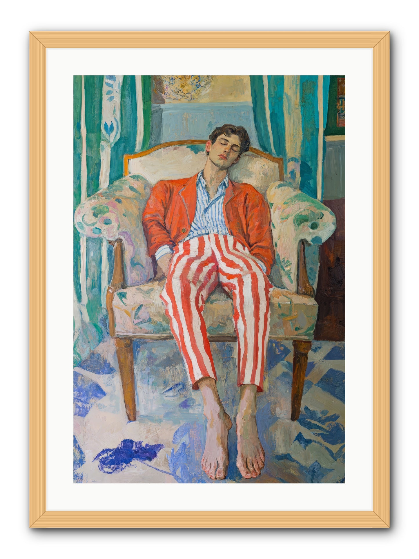 Never-Ending Weekend -- Framed Print - Natural 20x30
