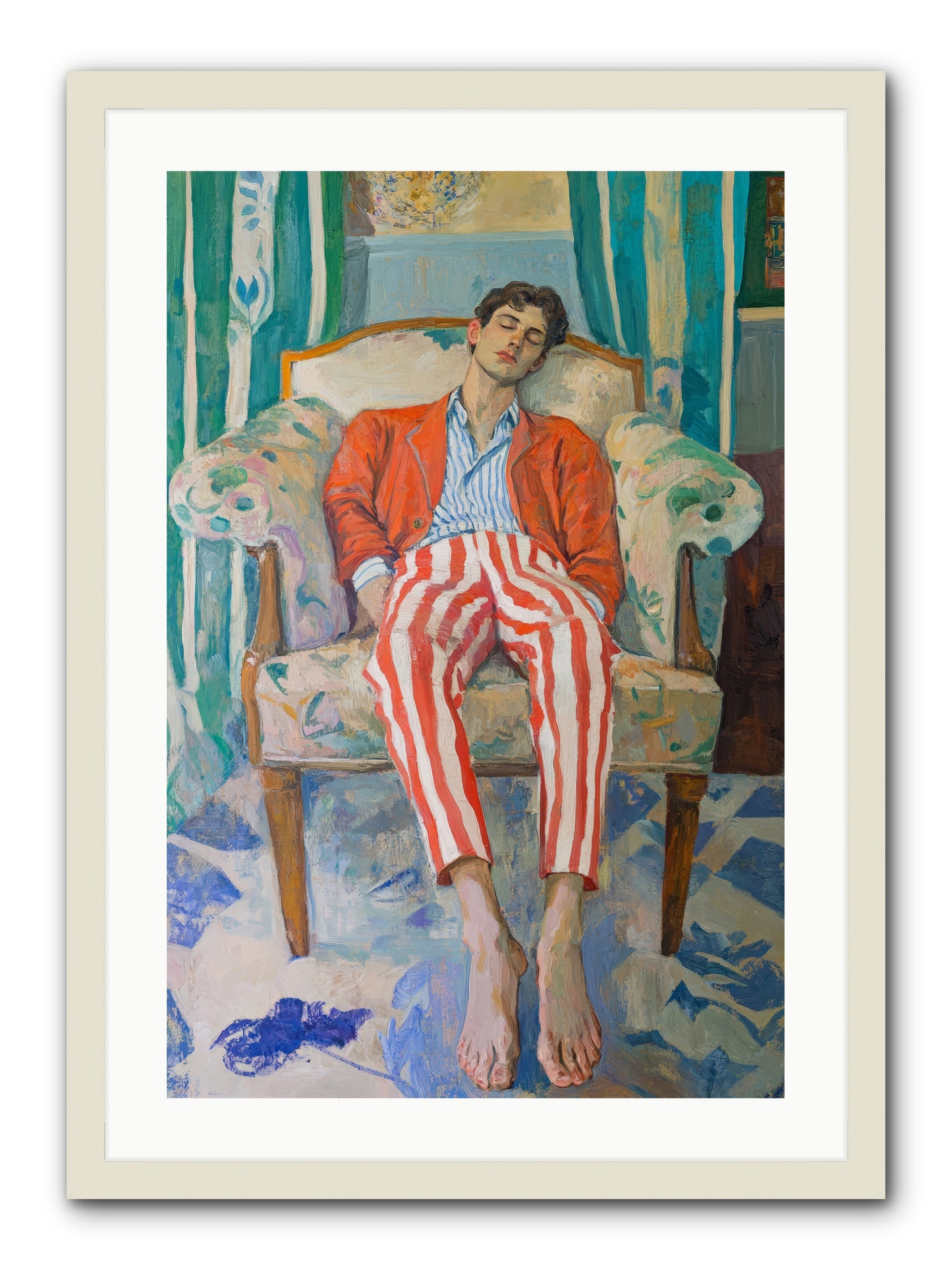 Never-Ending Weekend -- Framed Print - White 20x30