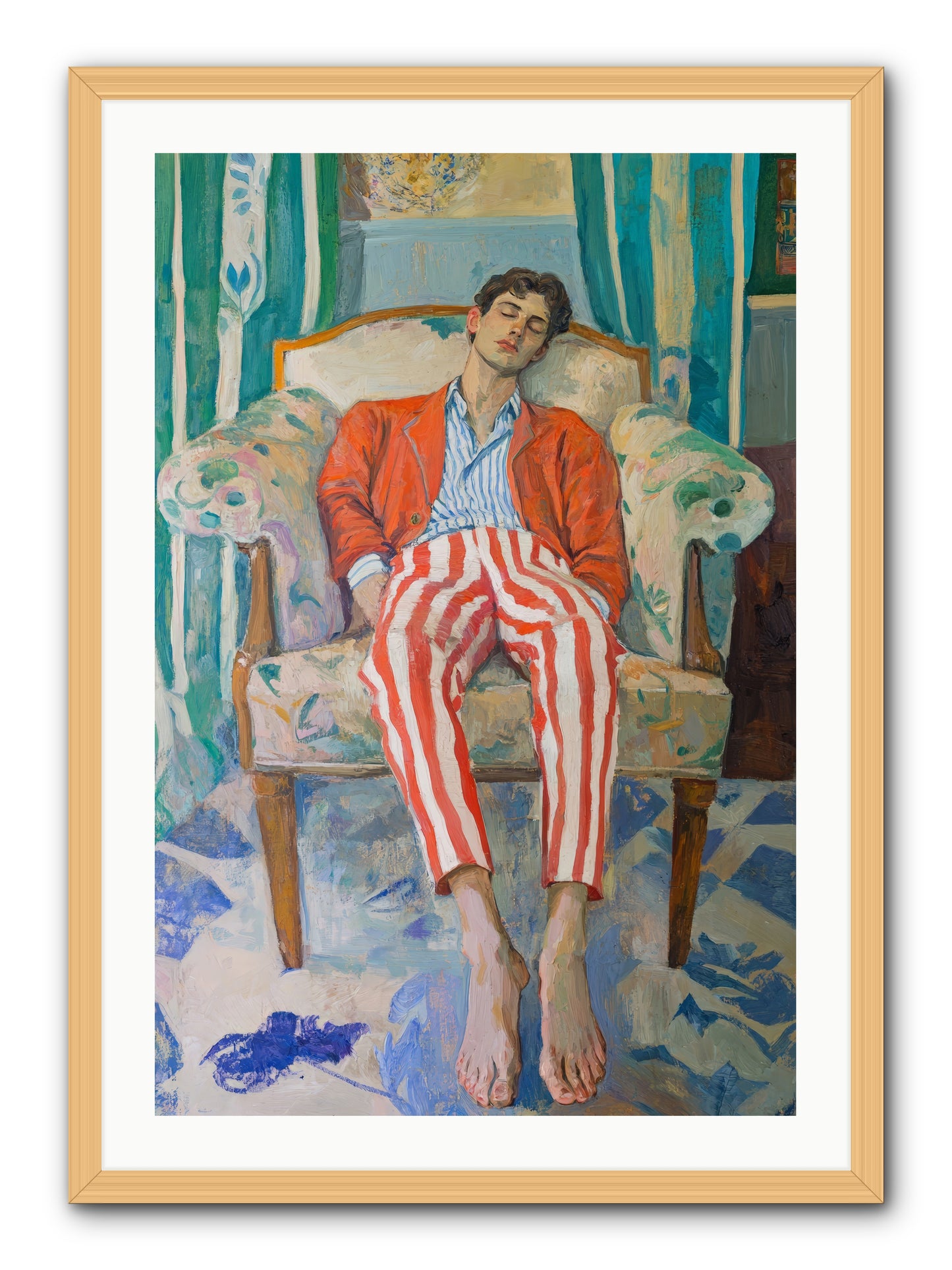Never-Ending Weekend -- Framed Print - Natural 24x36