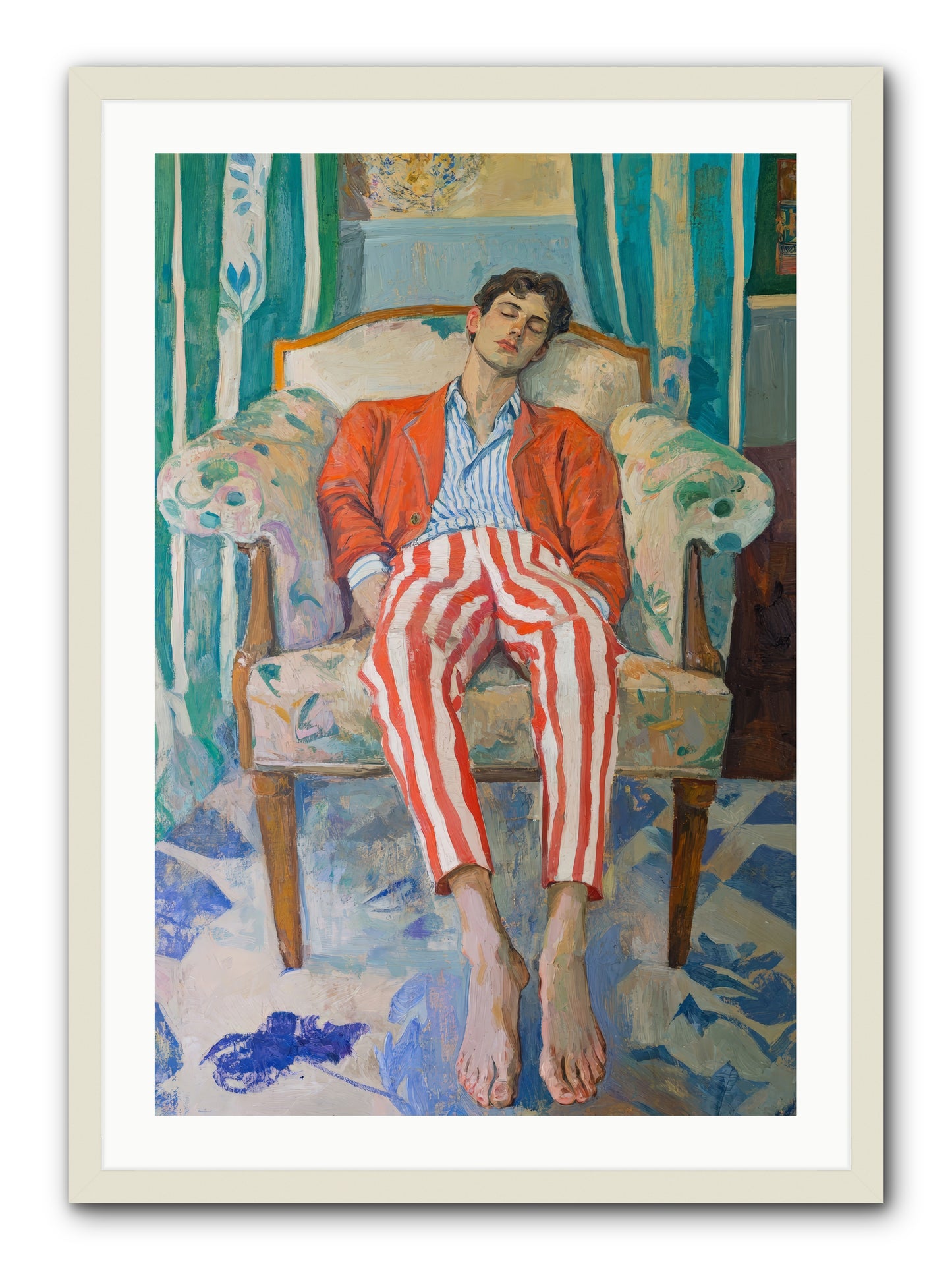 Never-Ending Weekend -- Framed Print - White 24x36