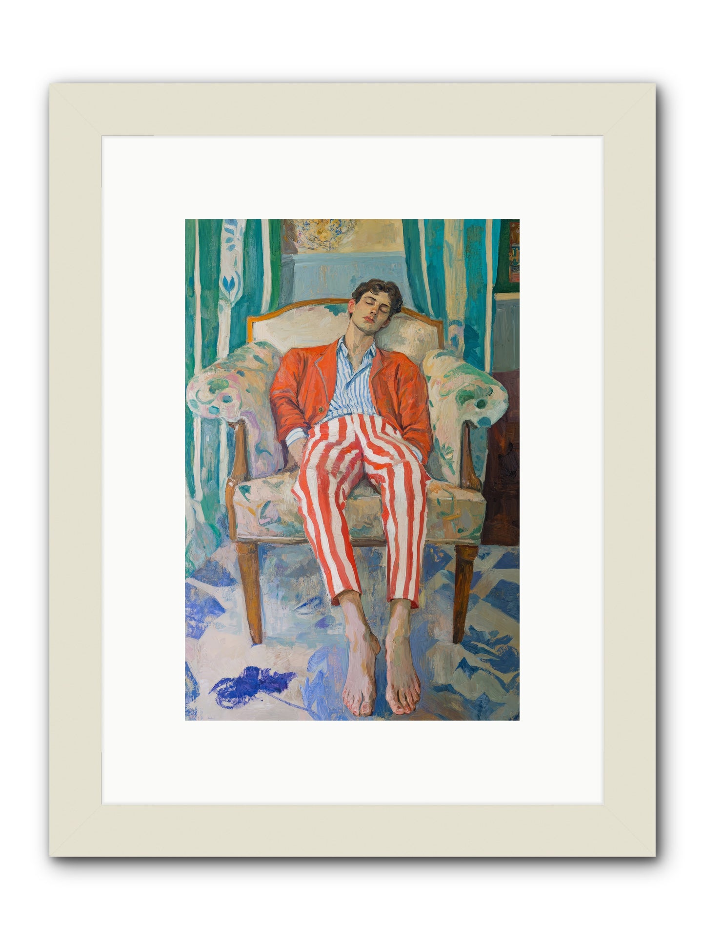 Never-Ending Weekend -- Framed Print - White 8x12