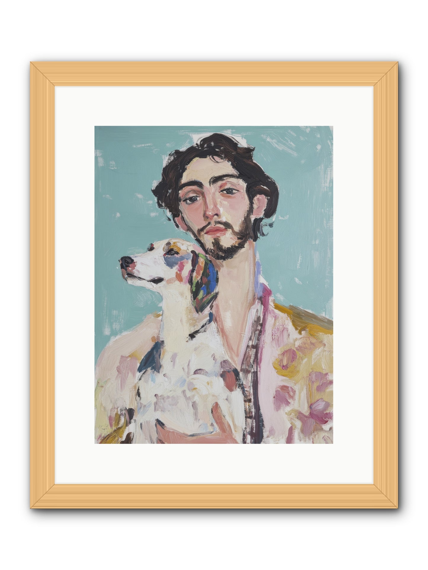 Never Without You -- Framed Print - Natural 12x16