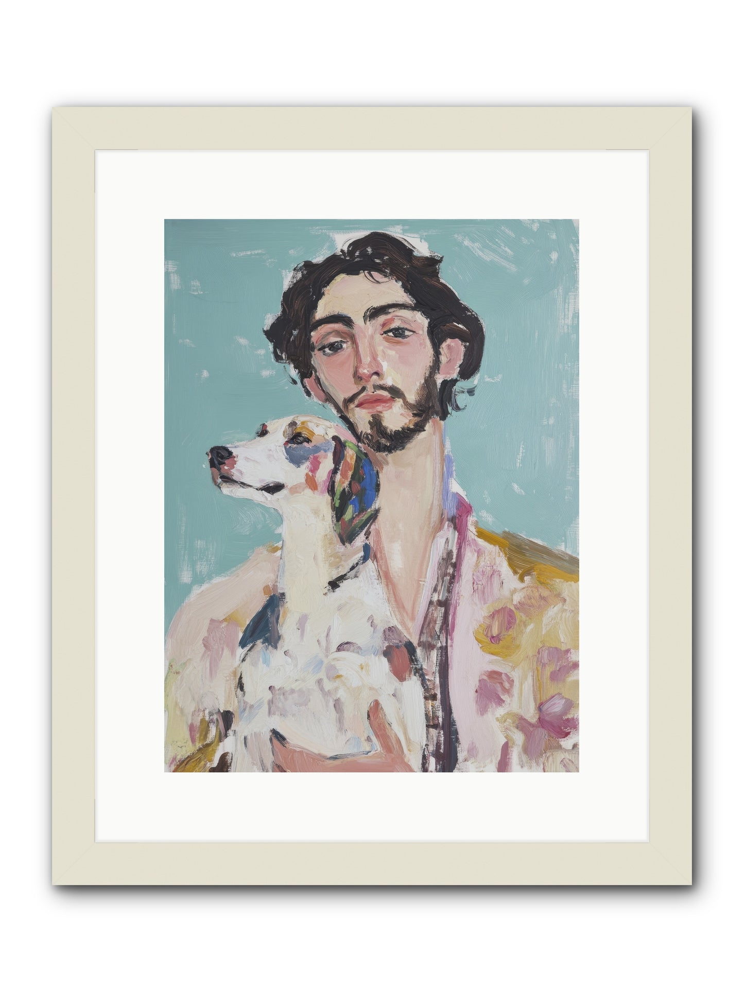 Never Without You -- Framed Print - White 12x16