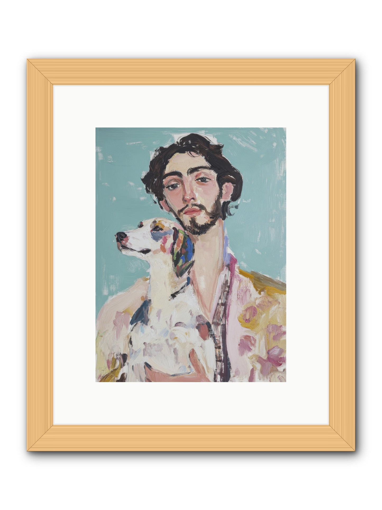 Never Without You -- Framed Print - Natural 9x12