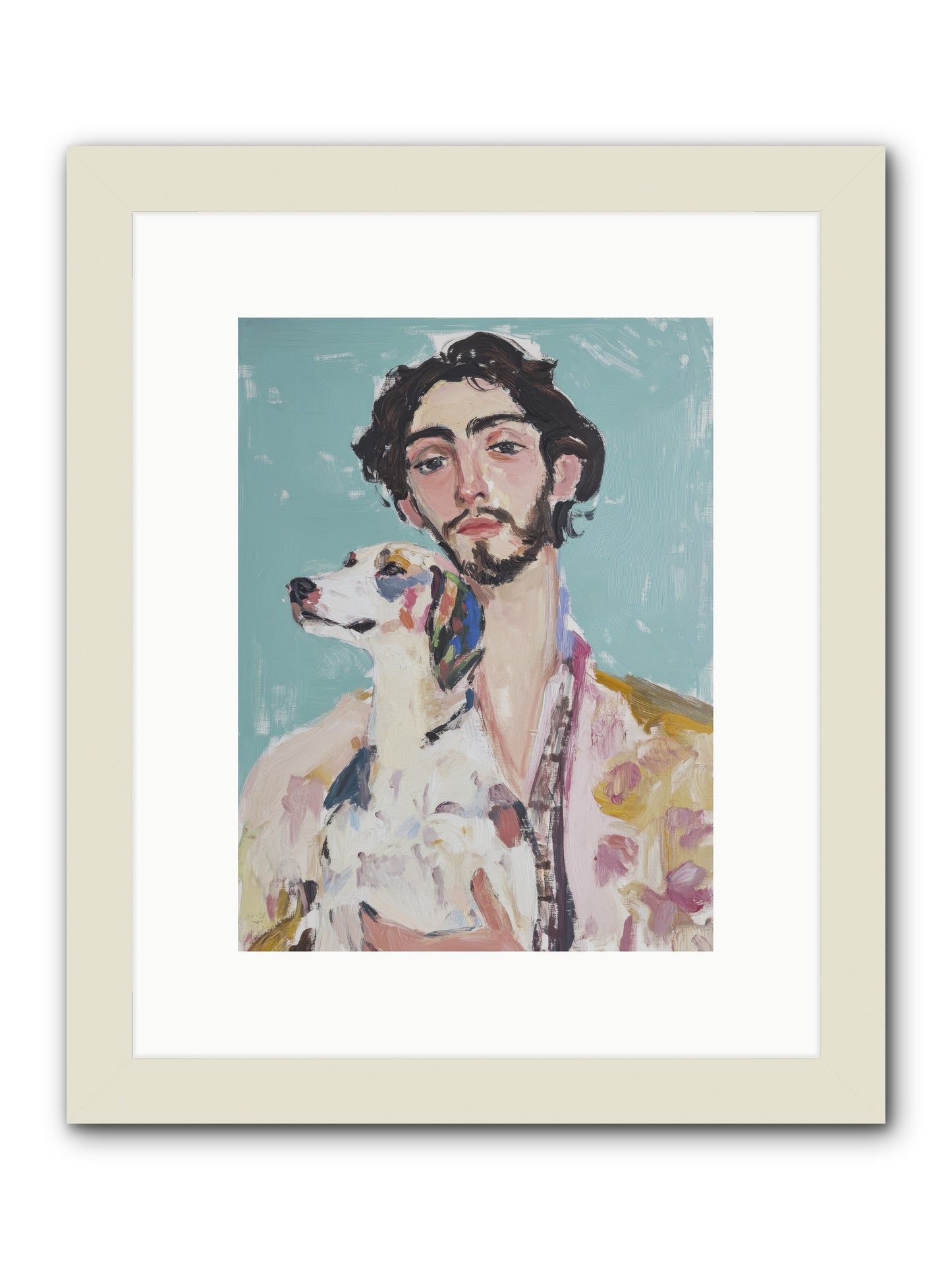 Never Without You -- Framed Print - White 9x12