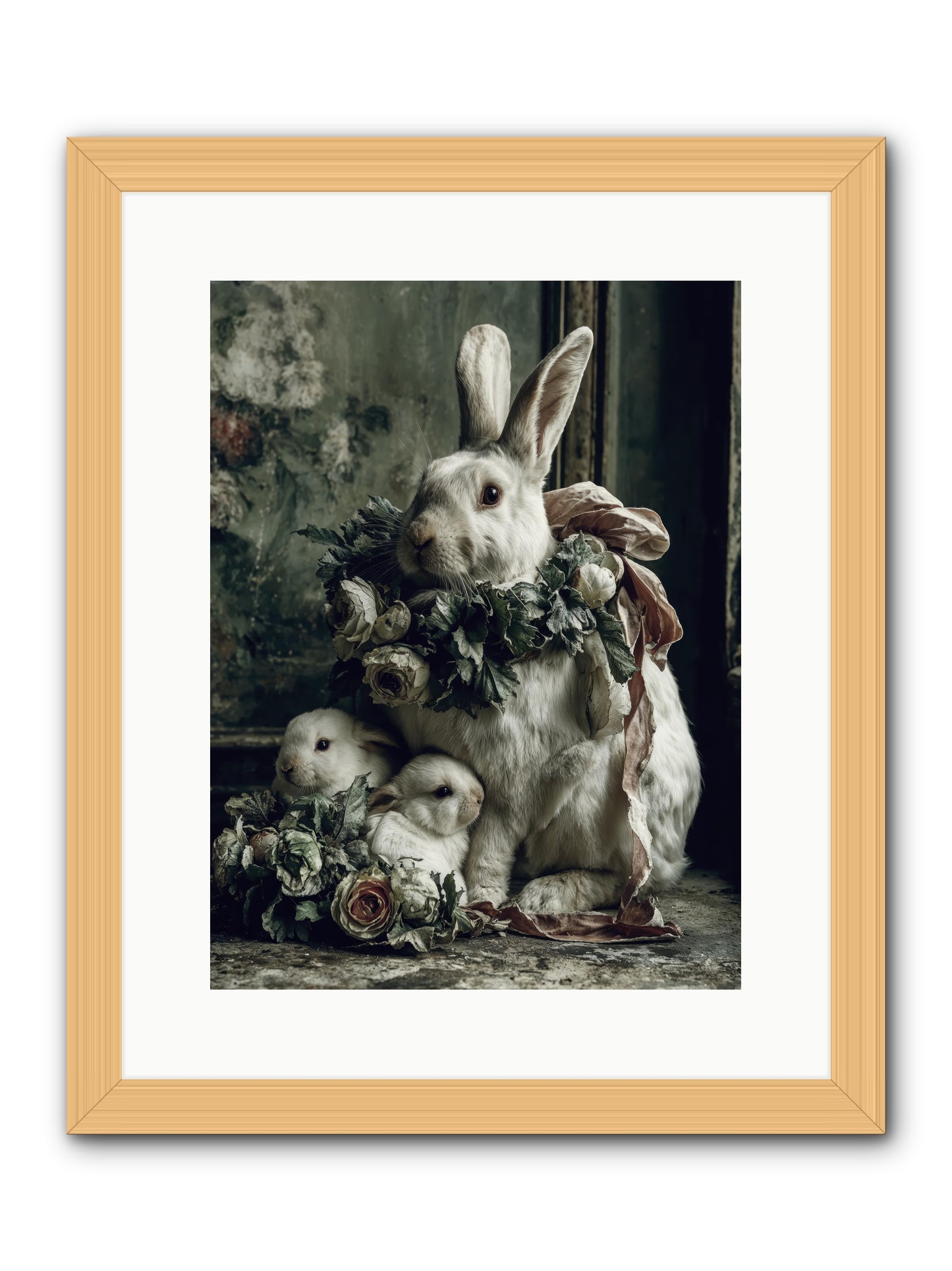 Never ending story -- Framed Print - Natural 12x16