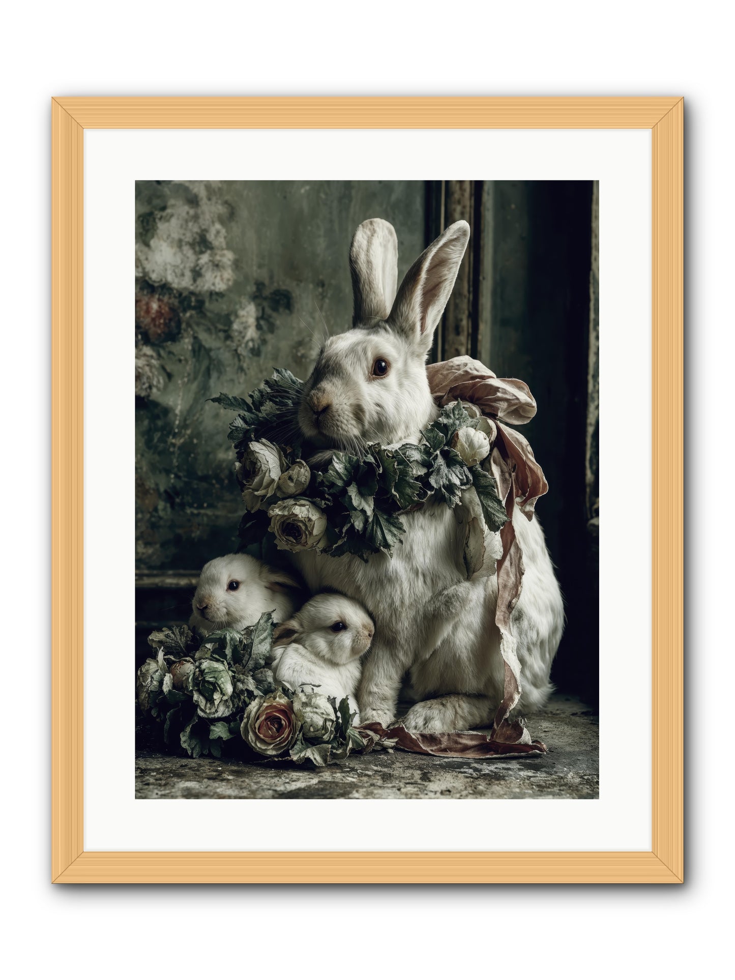 Never ending story -- Framed Print - Natural 18x24
