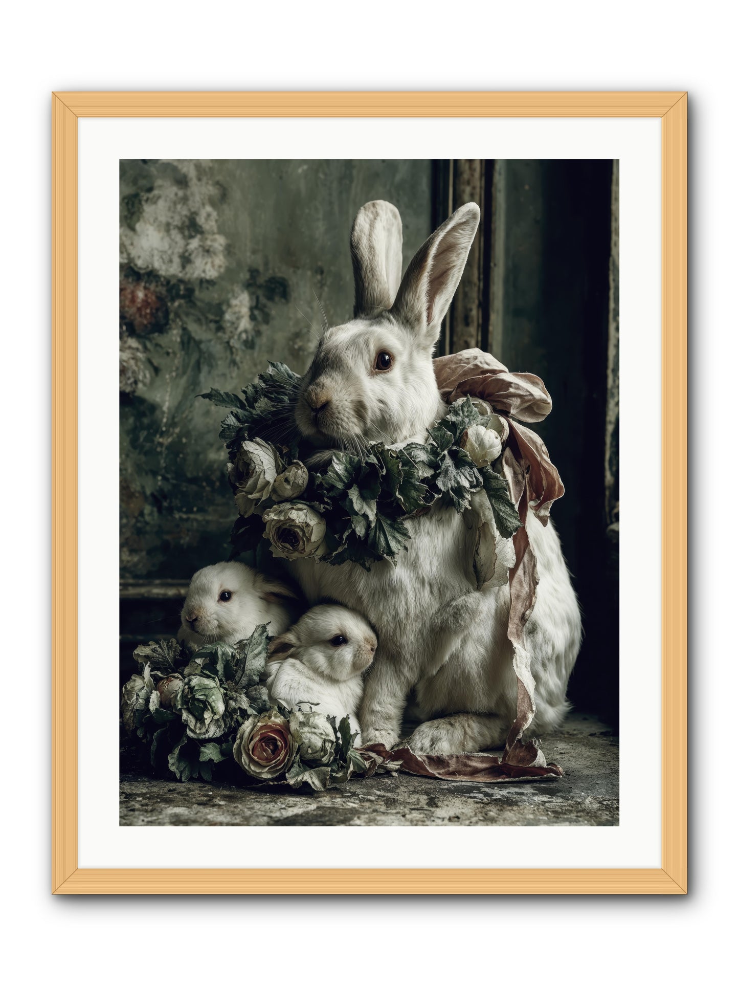 Never ending story -- Framed Print - Natural 24x32
