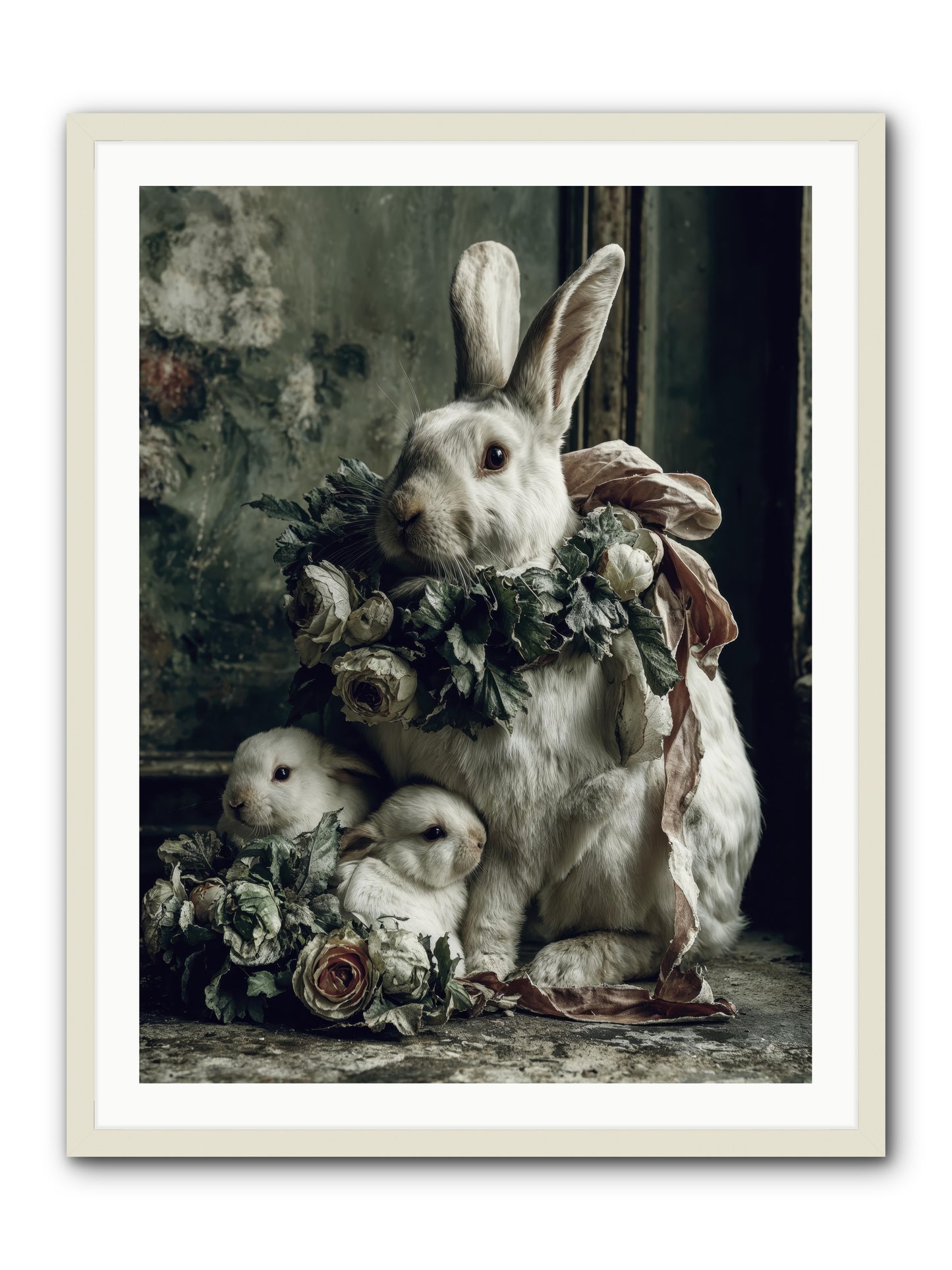 Never ending story -- Framed Print - White 30x40