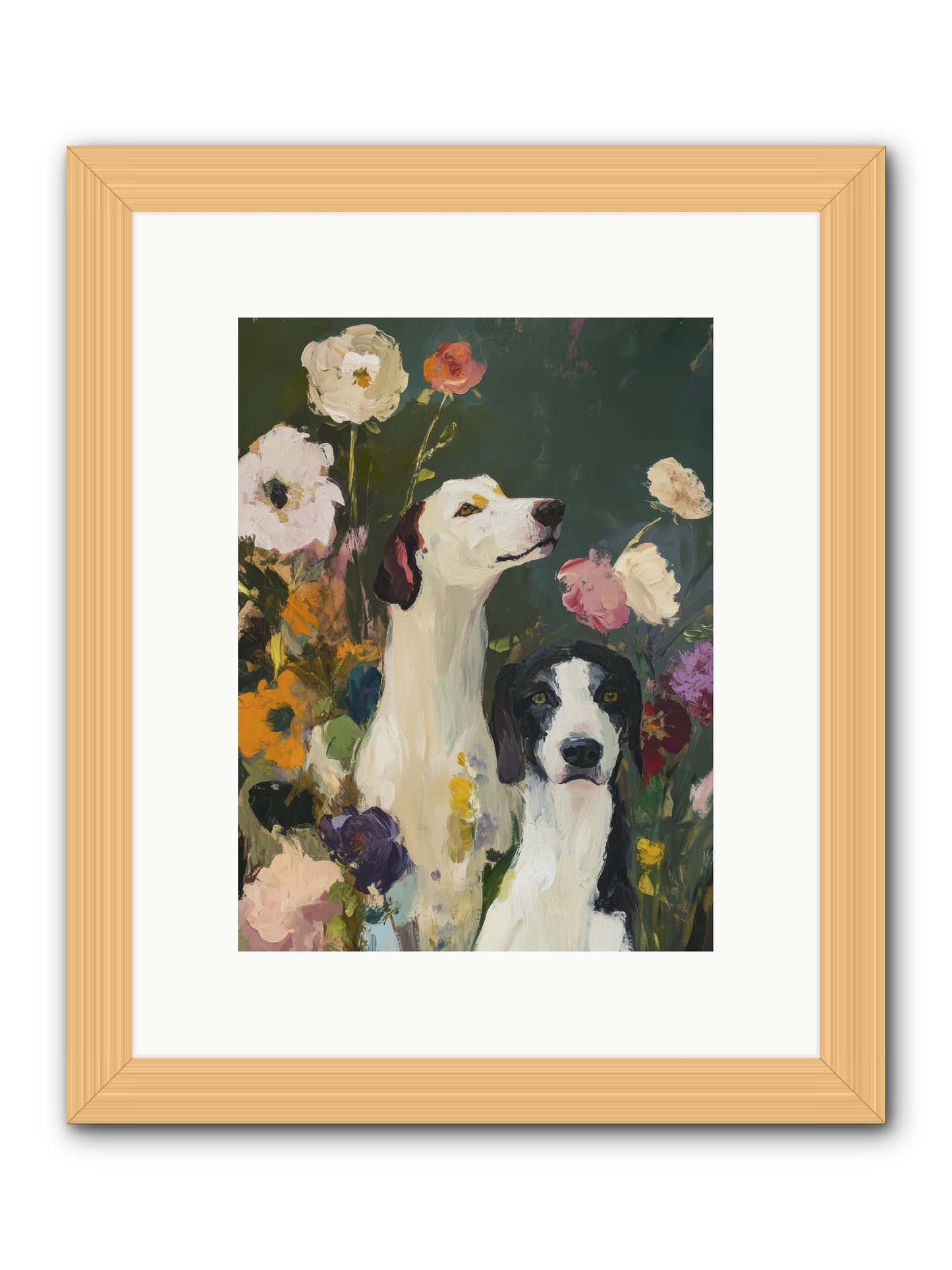 Night Sky Dreams -- Framed Print - Natural 9x12