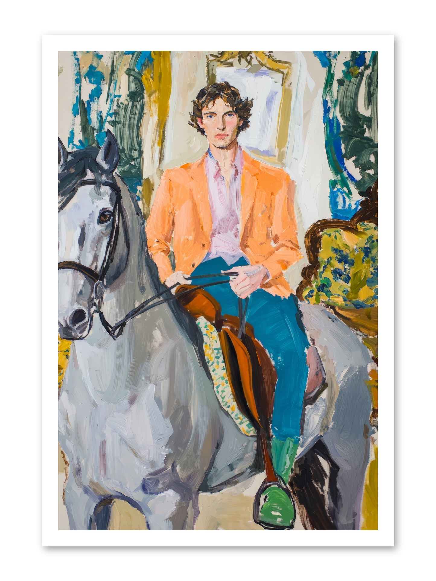 No Hooves In The Hall -- Loose Canvas Print 20x30