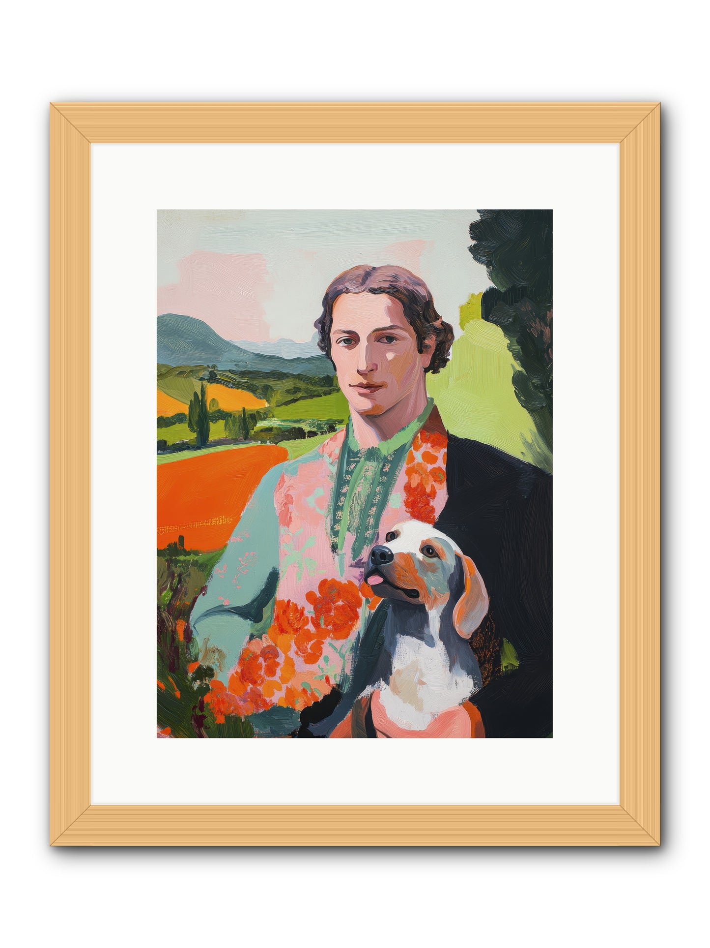 Noble Heart Tender -- Framed Print - Natural 12x16