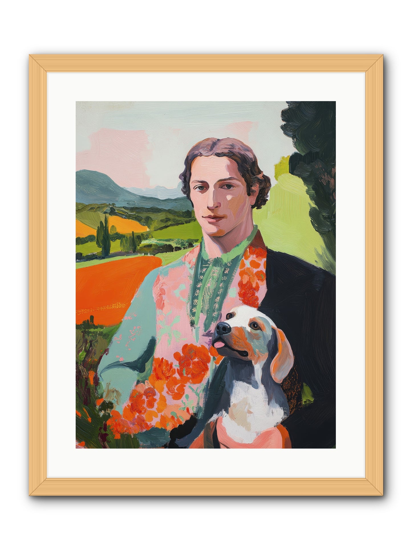 Noble Heart Tender -- Framed Print - Natural 18x24