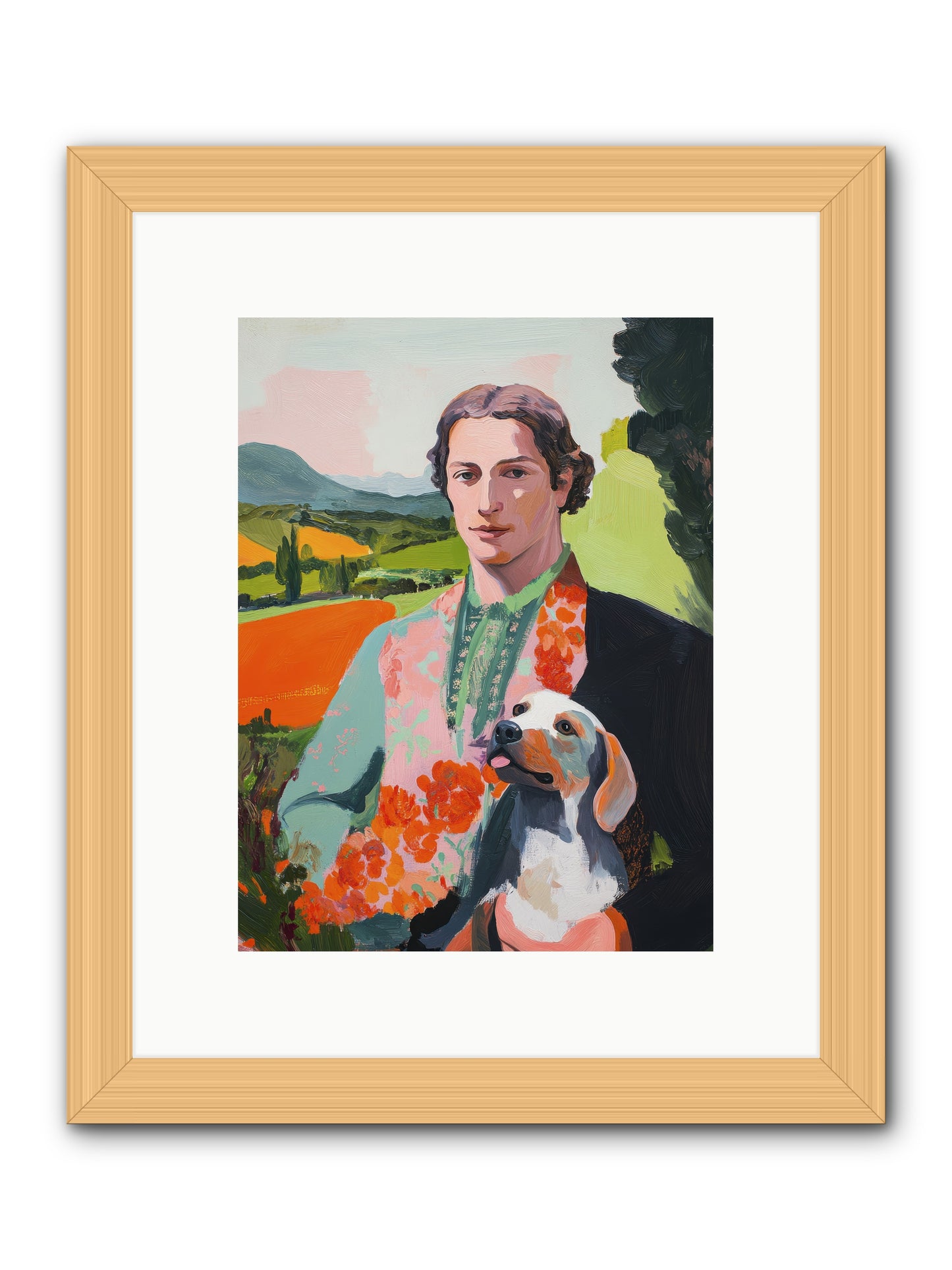 Noble Heart Tender -- Framed Print - Natural 9x12