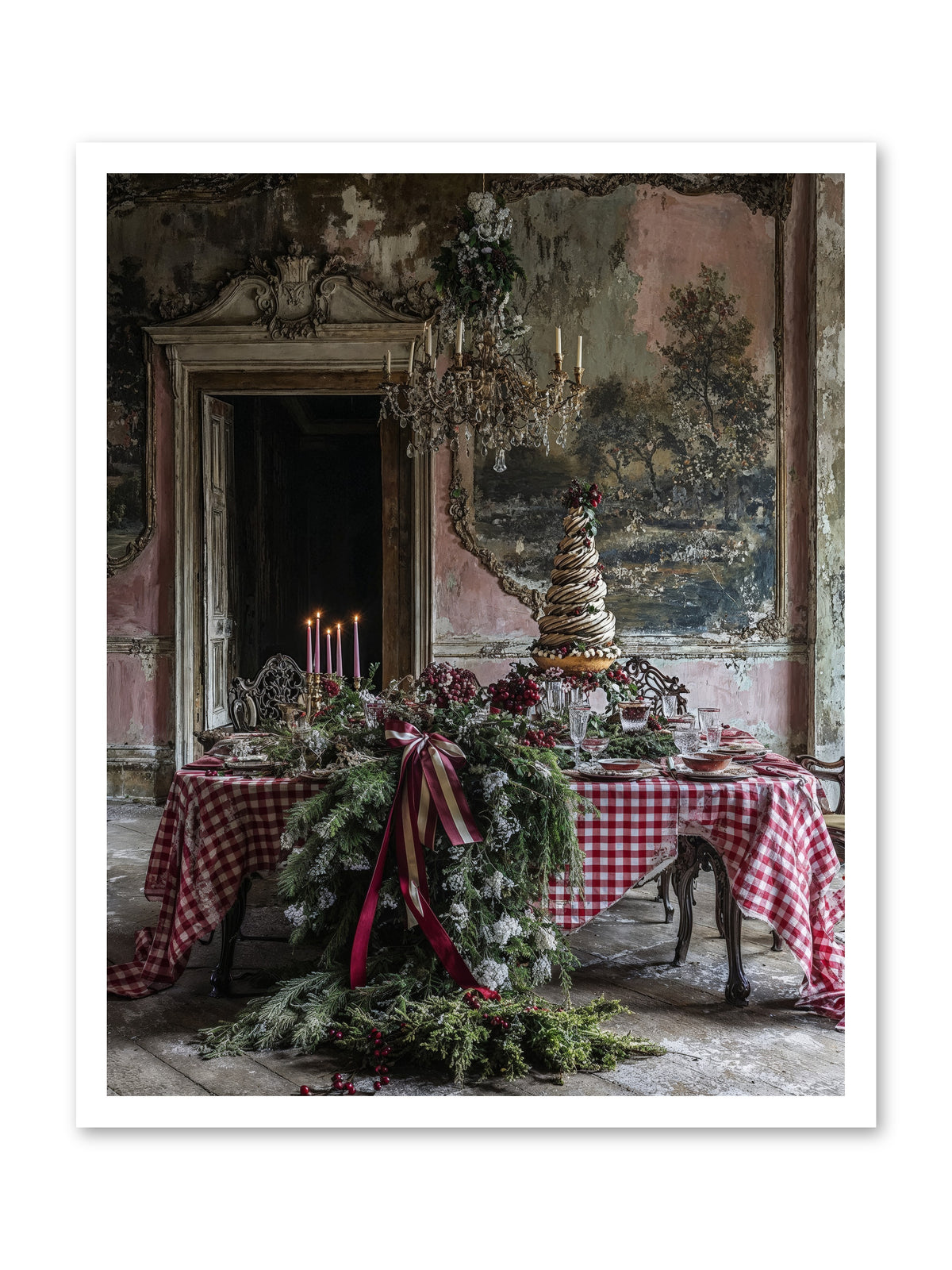 Noël à la Française -- Loose Canvas Print 24x30