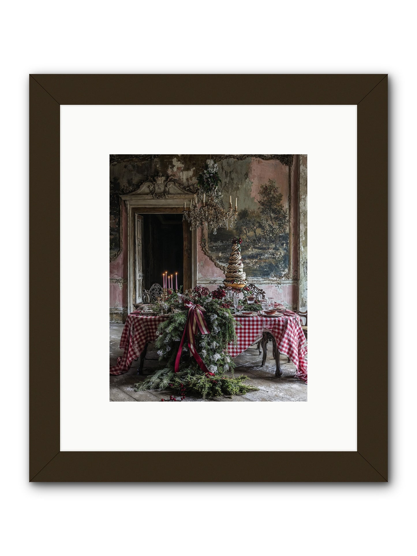 Noël à la Française -- Framed Print - Black 8x10